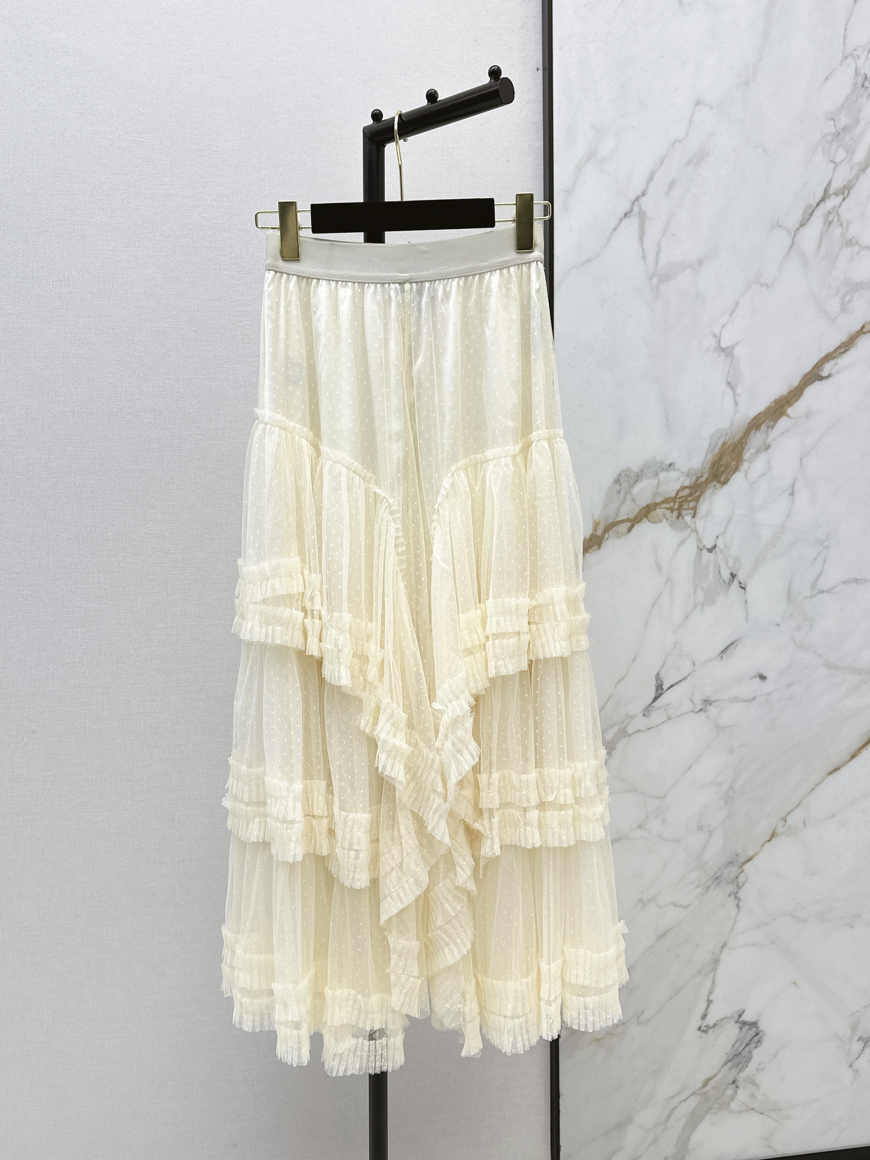 Chan 26ss mesh skirt