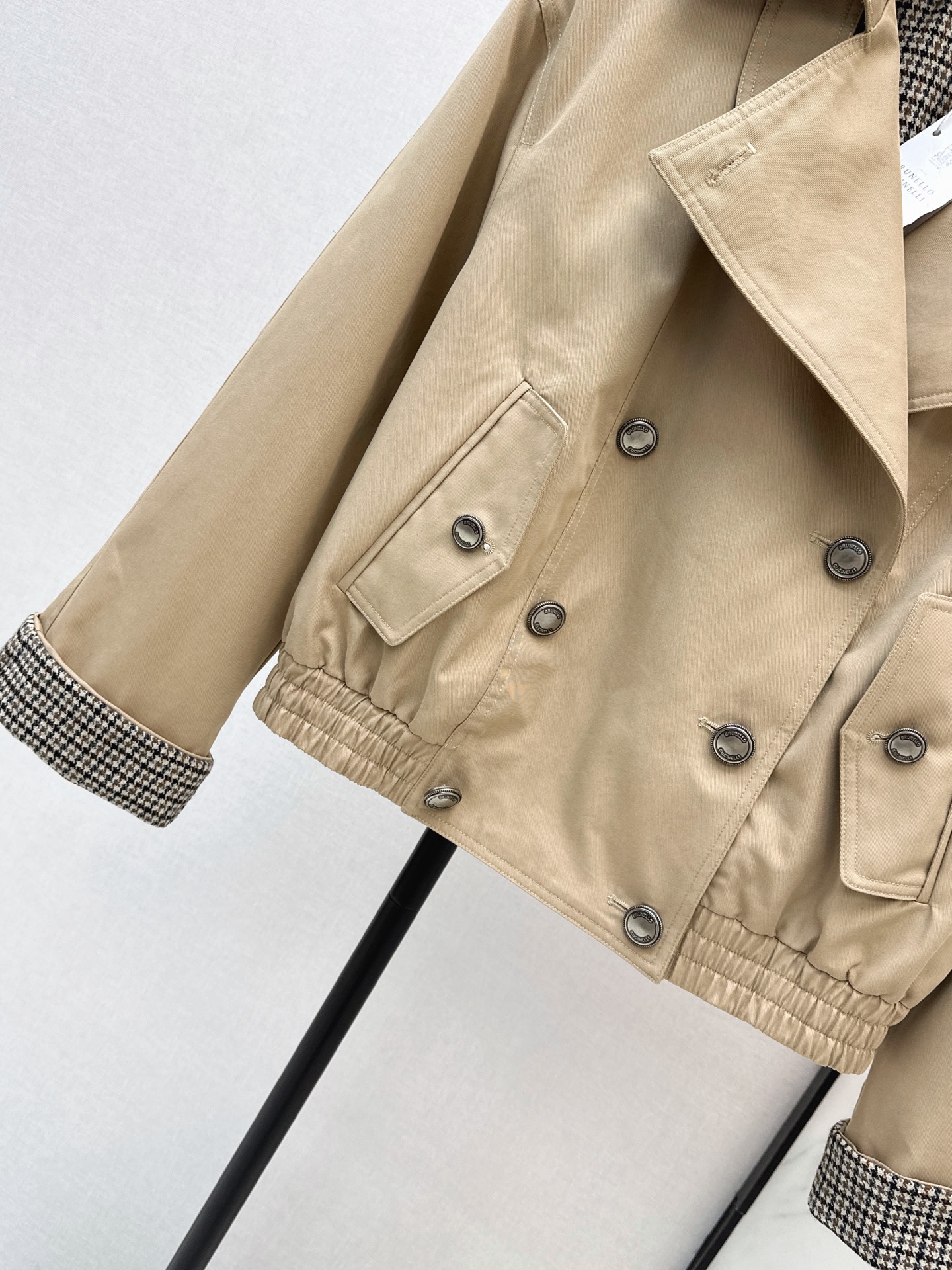Brun 26fw cropped trench coats