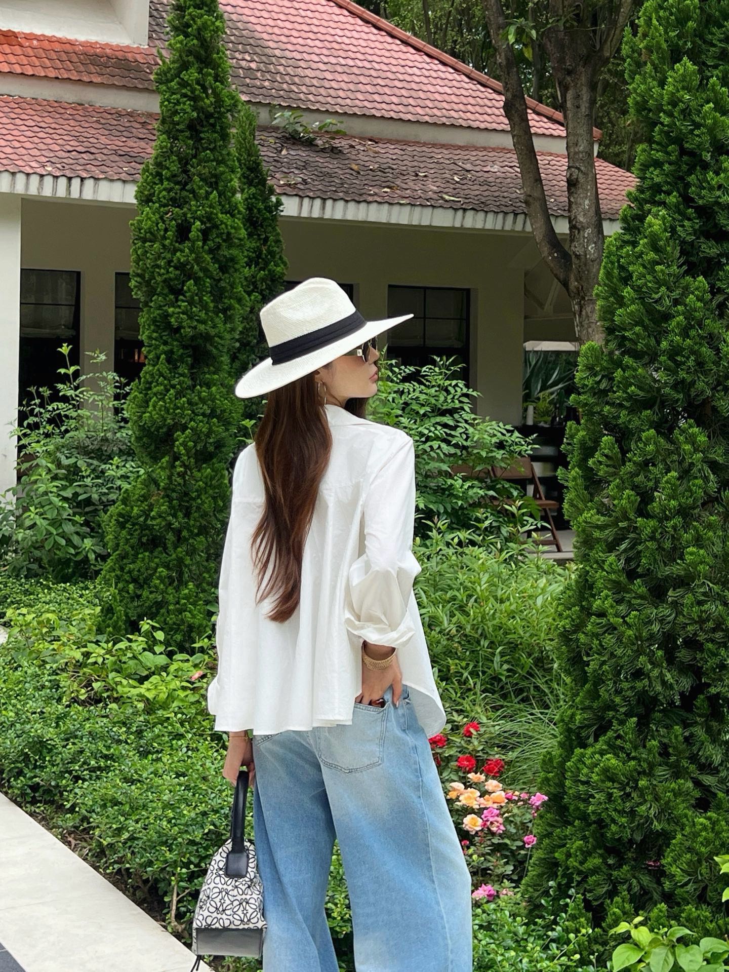 Loe 26ss embroidery shirt