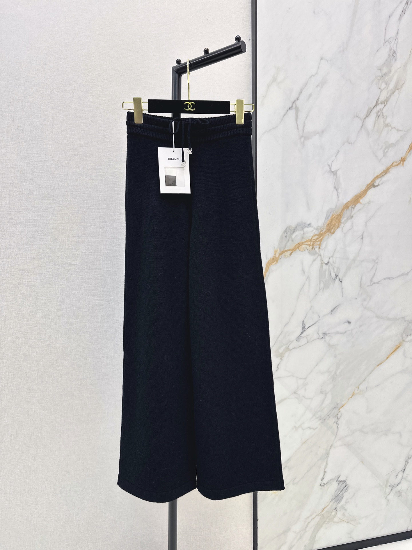 Chan 26fw cashmere straight-leg pants