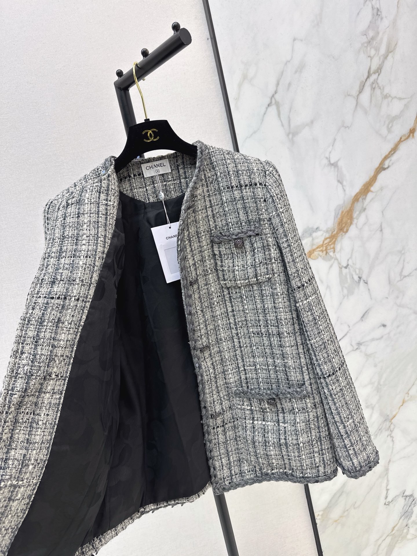 Chan 26fw tweed woven jacket