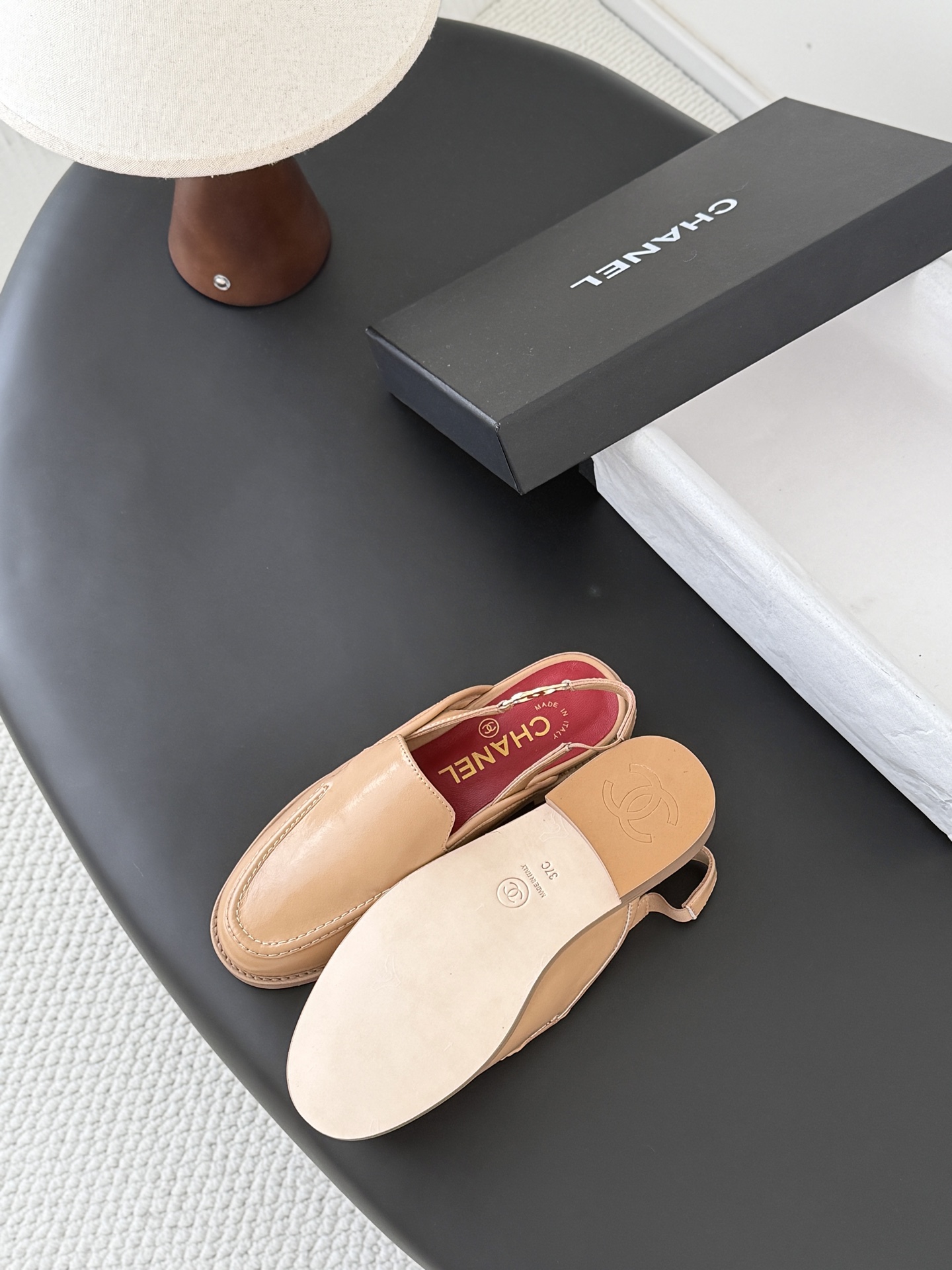 Chan 26ss slingback loafers