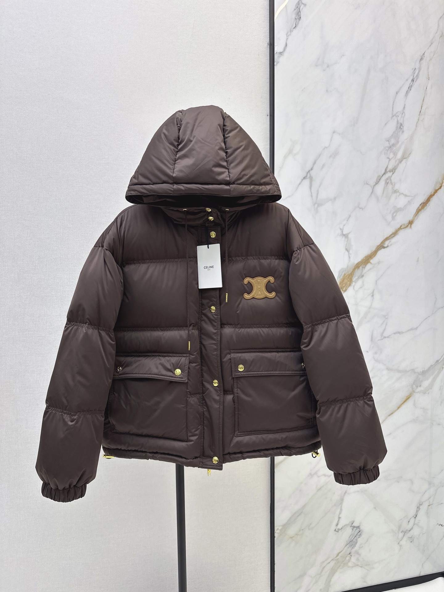 Celi 26fw hooded down jacket
