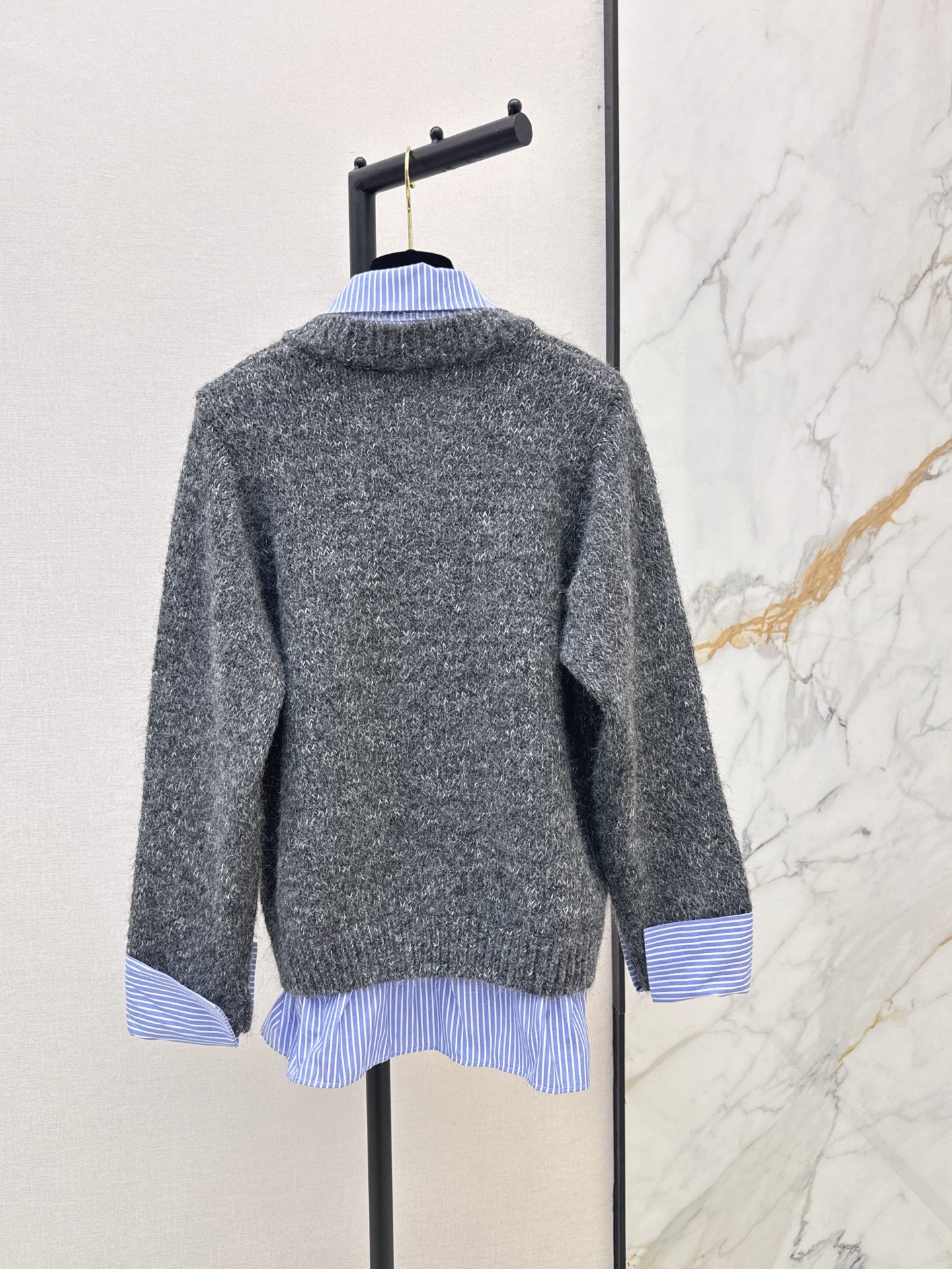 Chan 26fw 2in1 sweater
