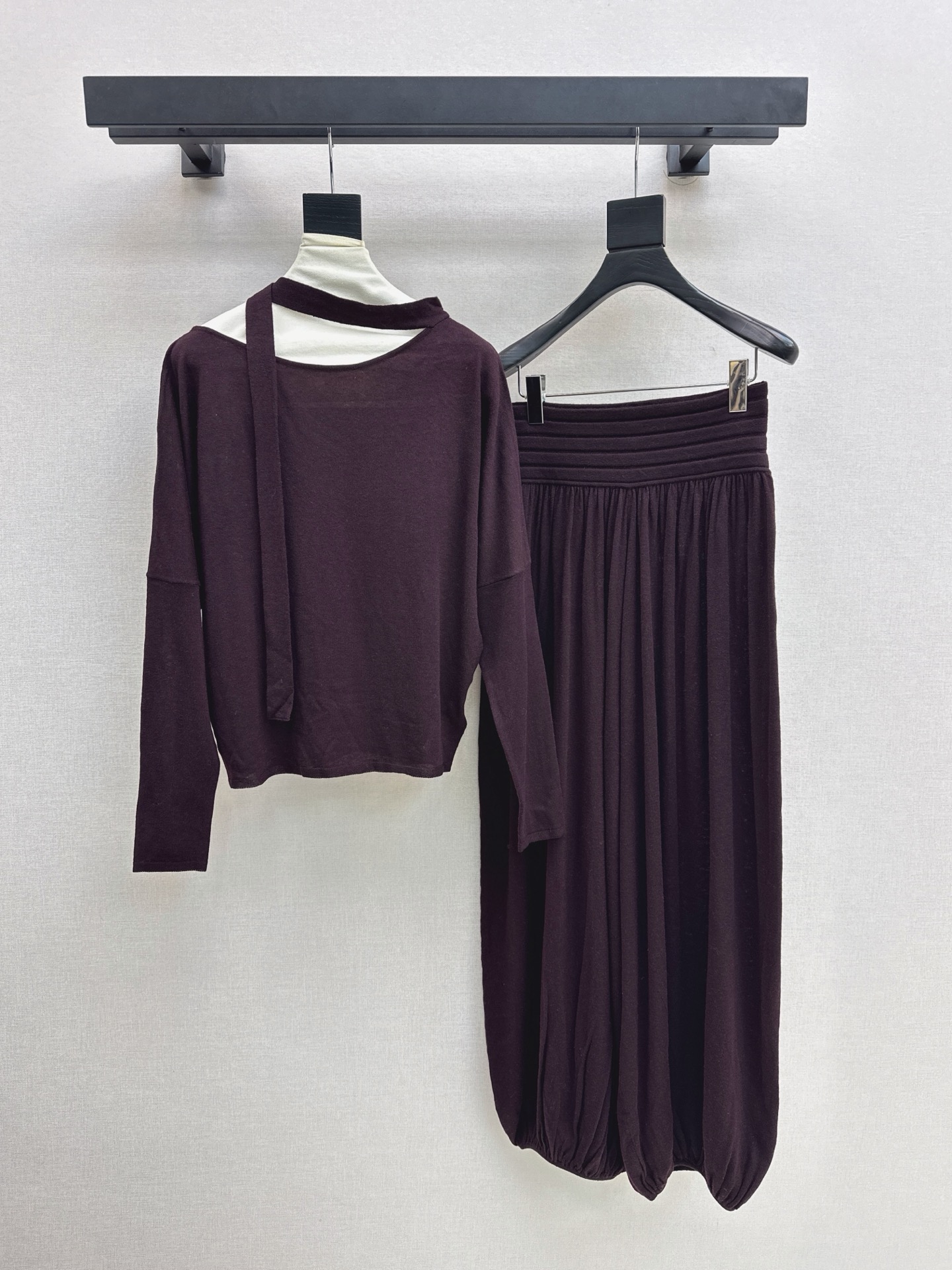 Row 26fw wool knitwear pants sets
