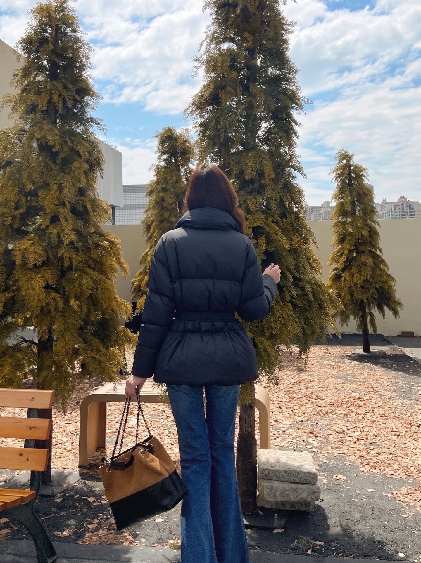 Celi 26fw belted down jacket