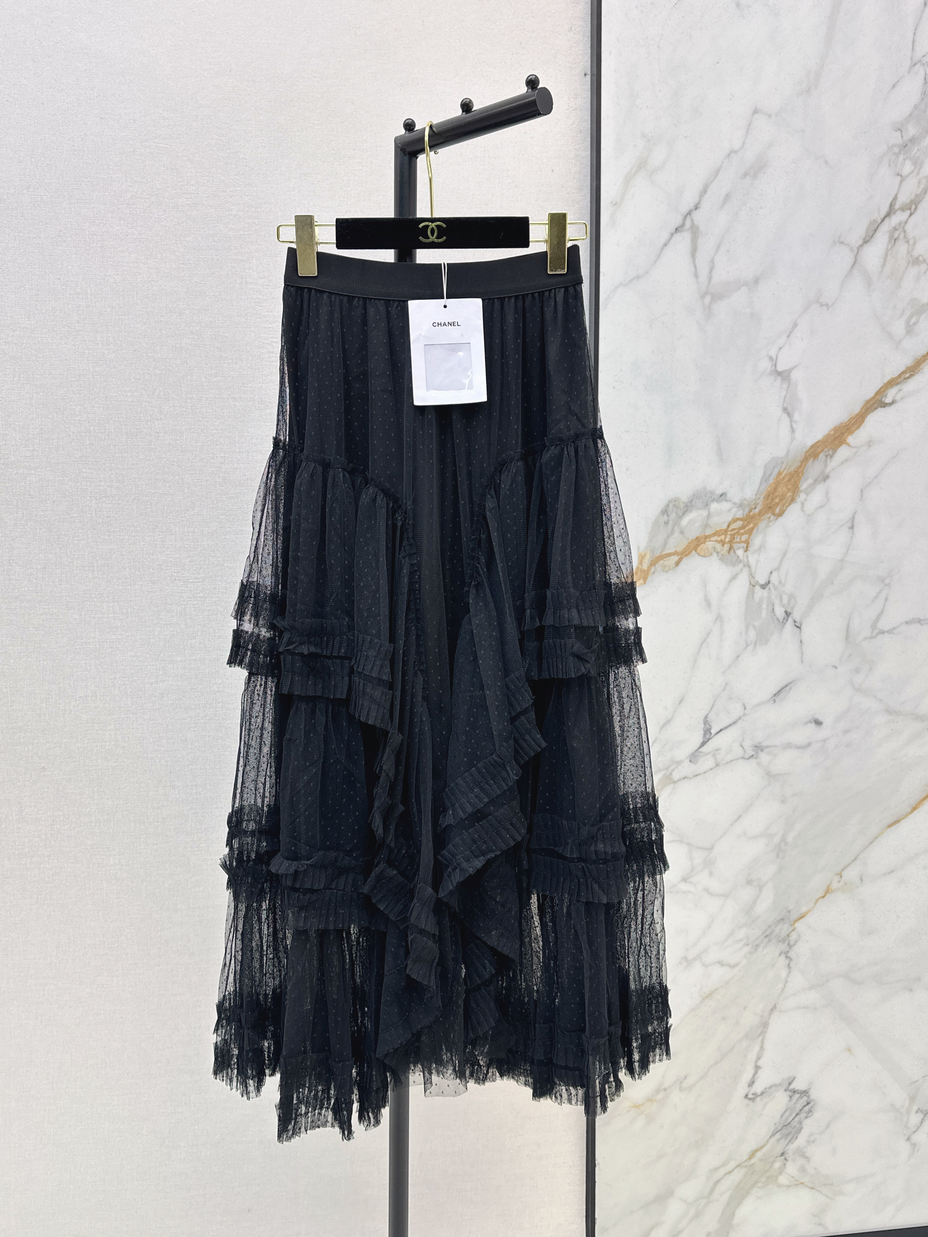 Chan 26ss mesh skirt