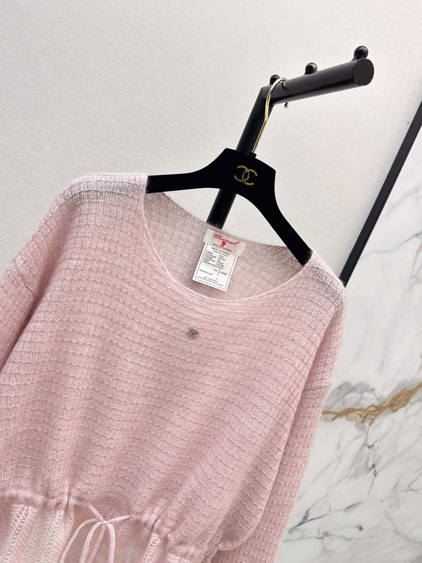 Chan 26fw drawstring knitwear