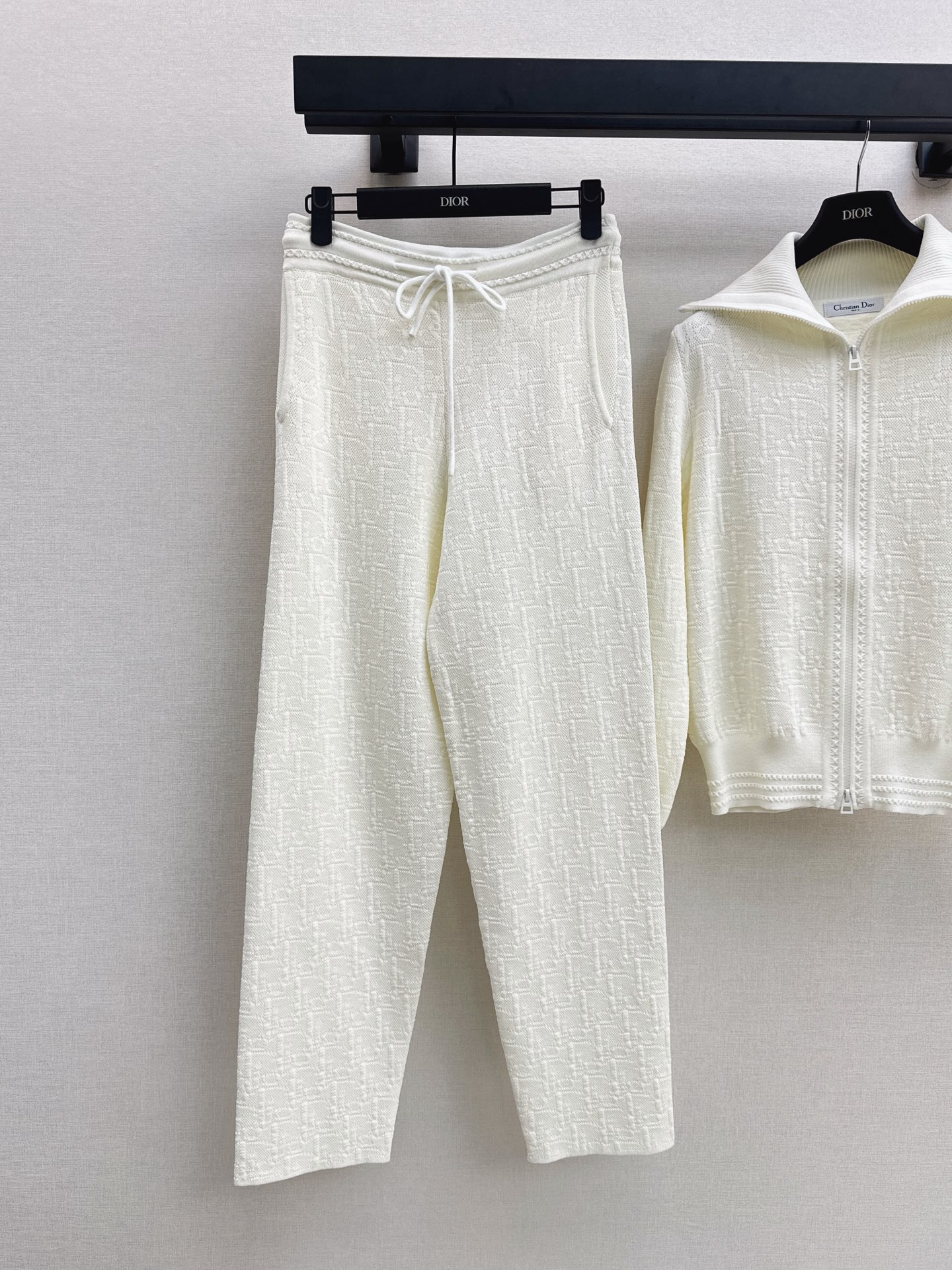CD 26fw knit zipper jacket pants sets