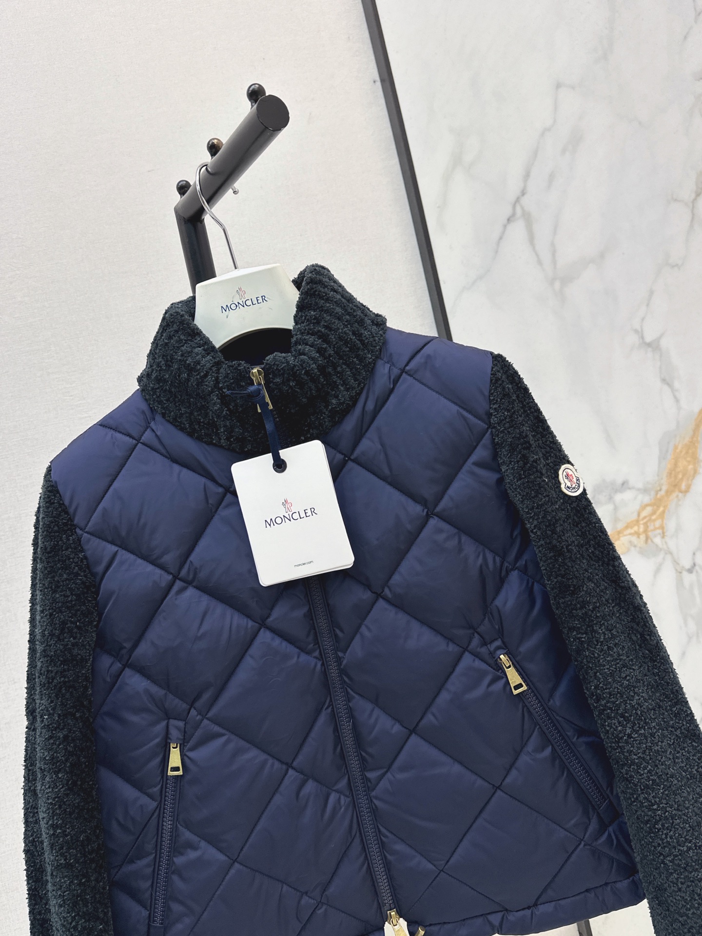 Monc 26fw knit contract down jacket