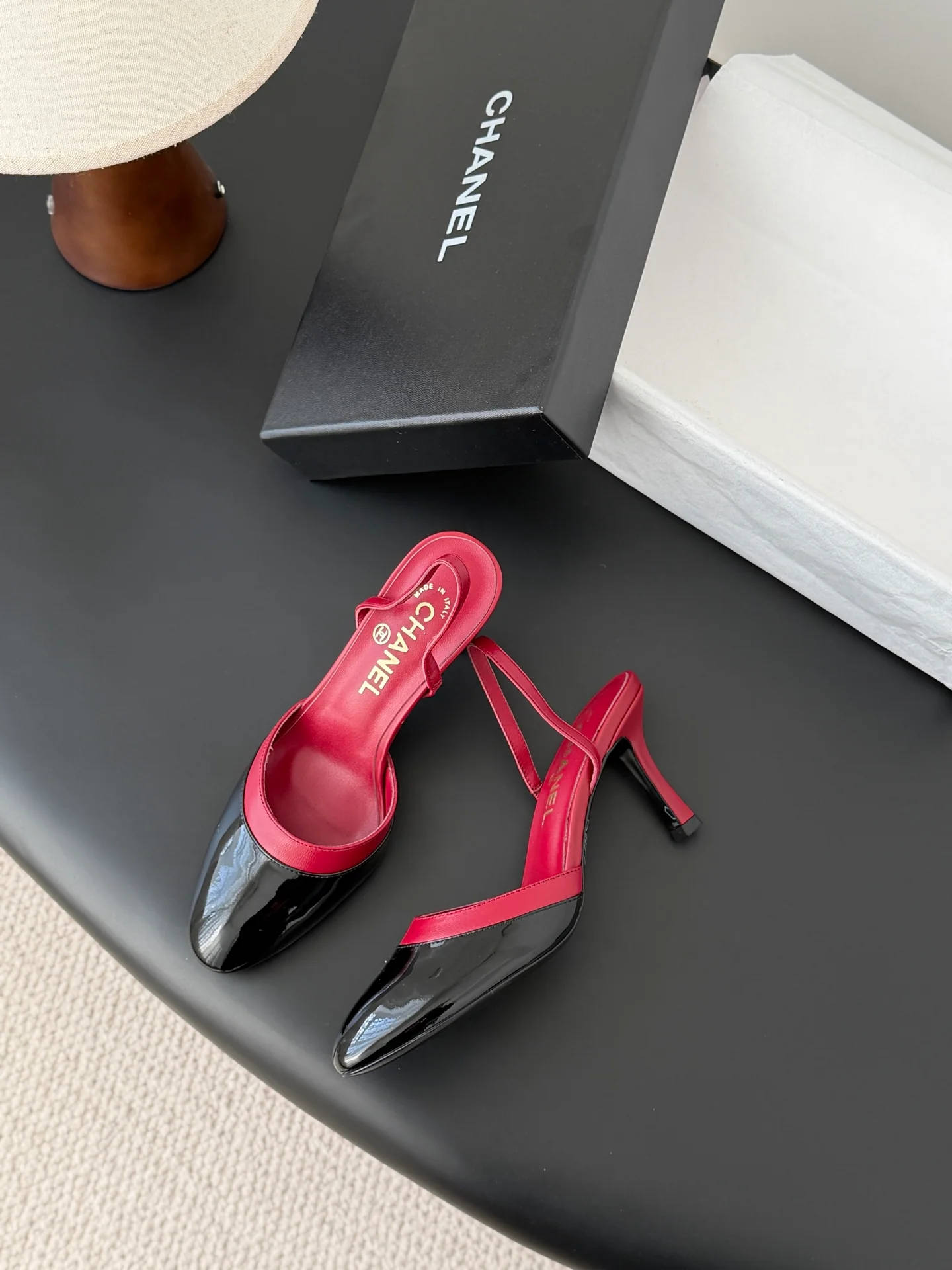 Chan 26ss mary jane slingback heel
