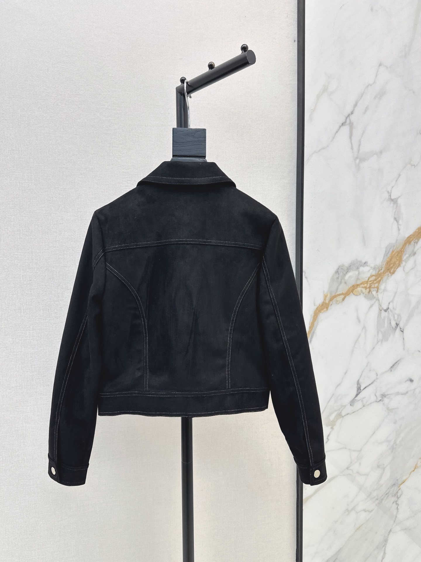 Bott 26fw suede-fleece jacket