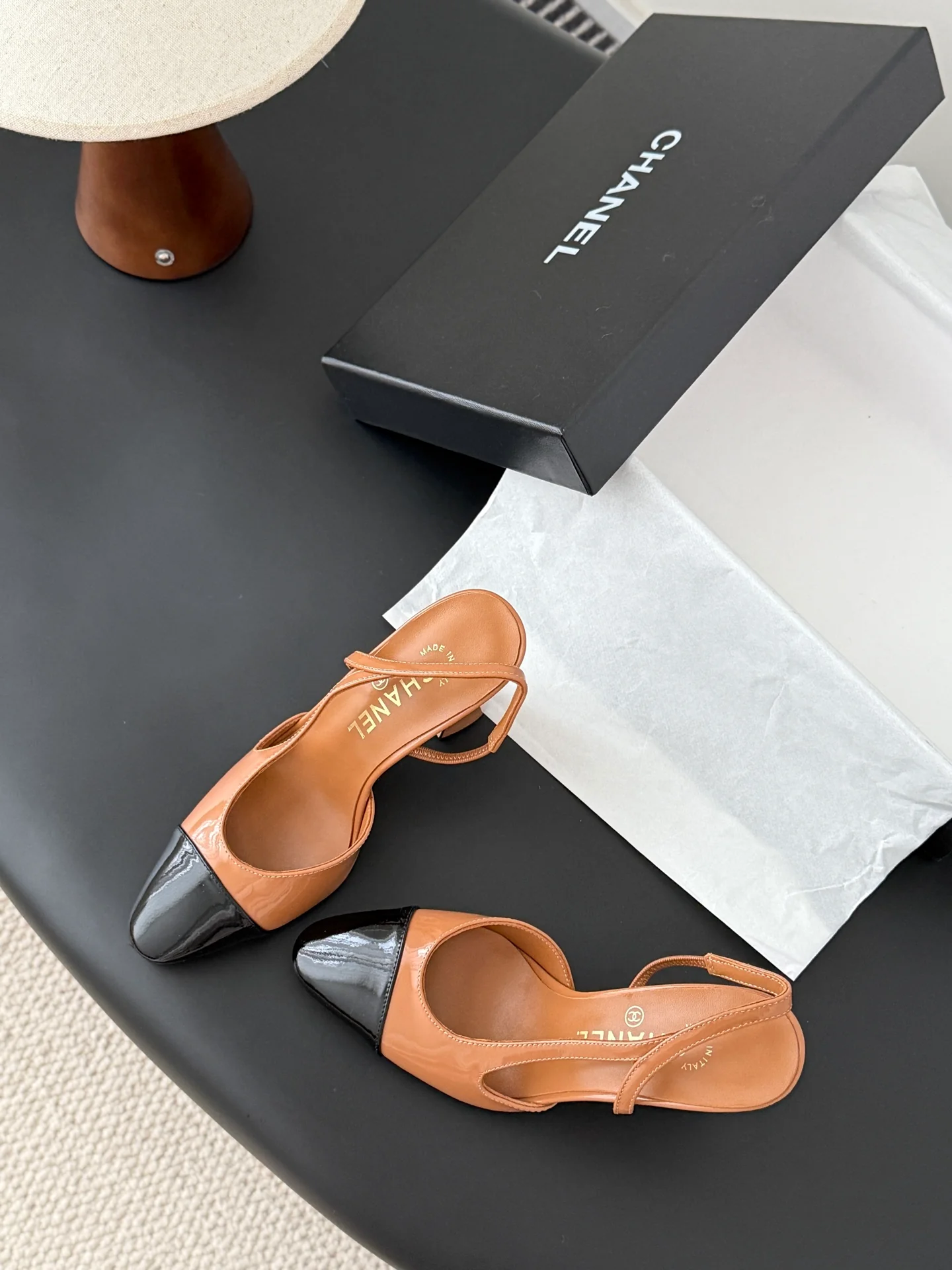 Chan 25fw slingback heels
