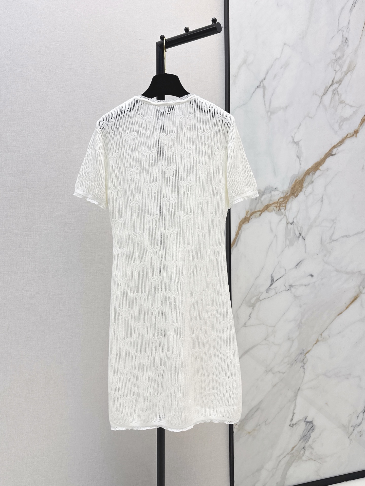 Chan 26ss jacquard knit dress