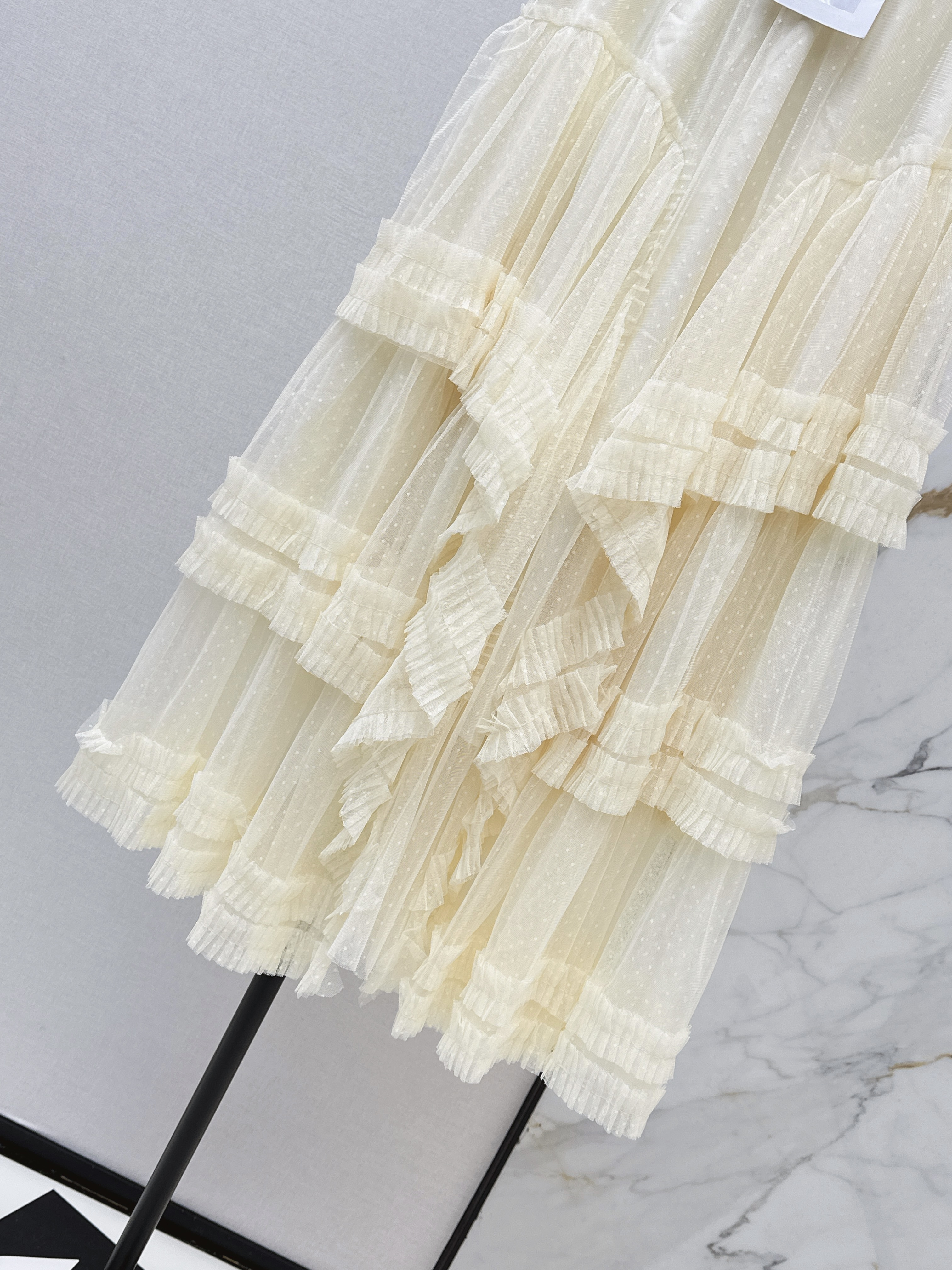 Chan 26ss mesh skirt