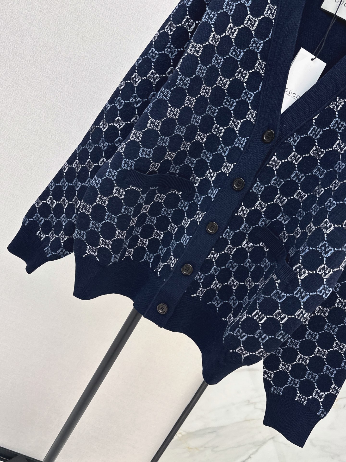 Guc 26fw jacquard cardigan