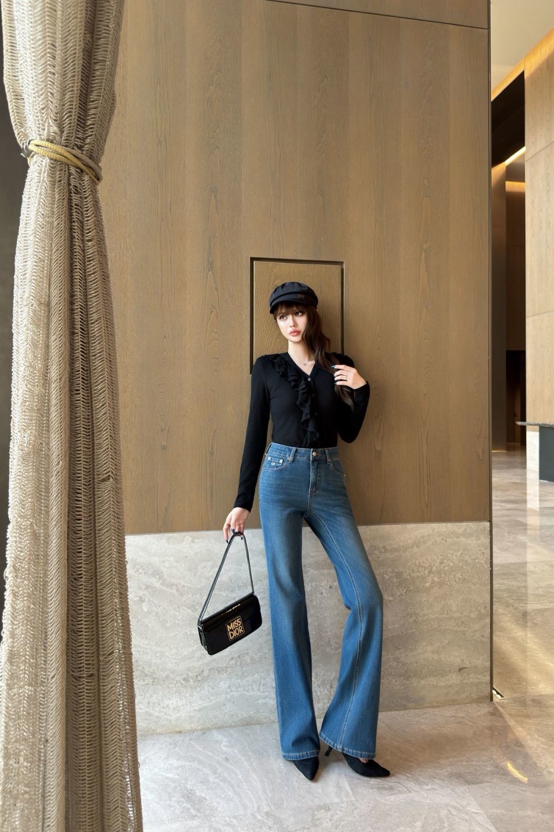 CD 26fw slim-fit stretch jeans