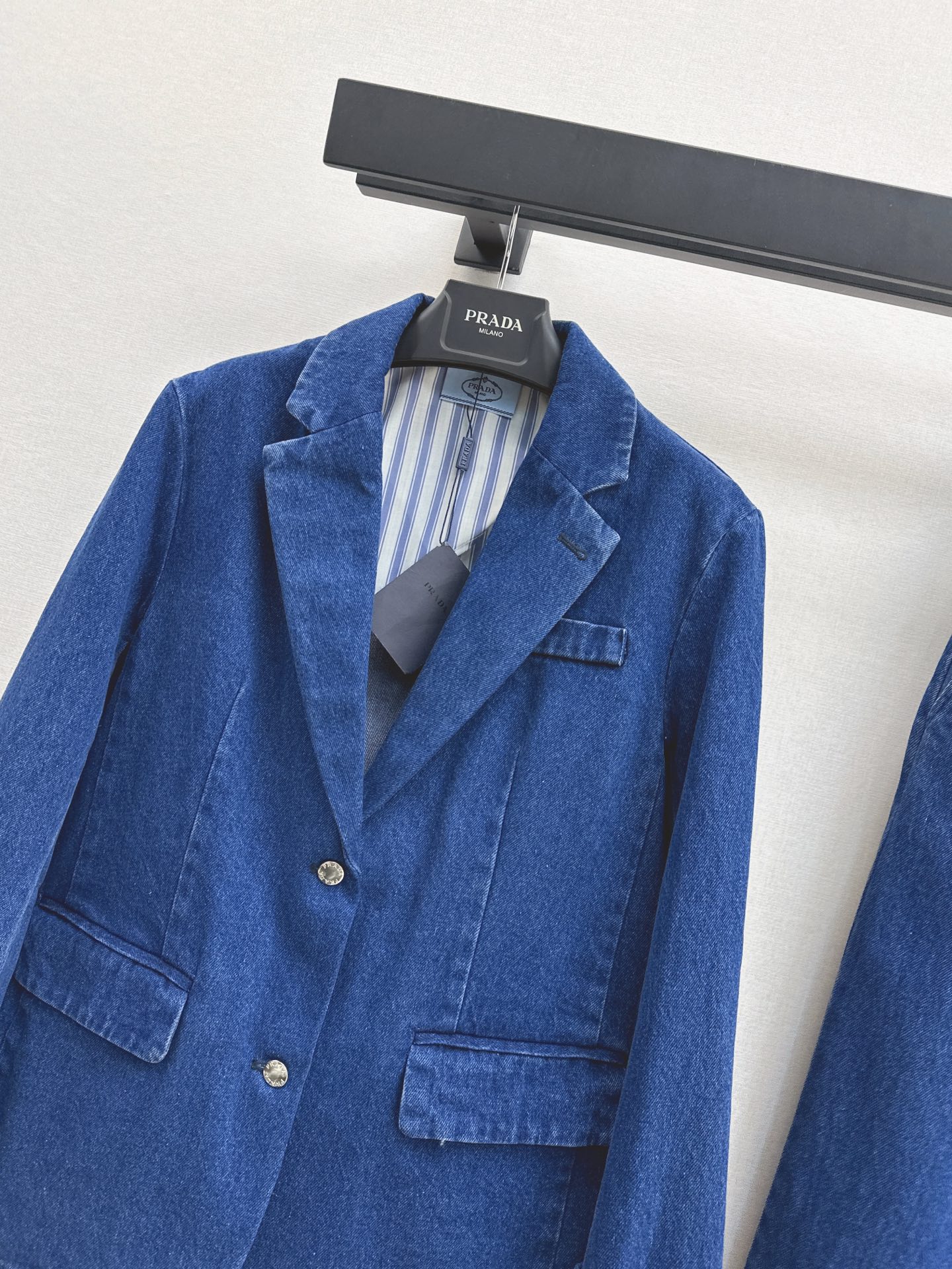 Pra 26fw denim blazer
