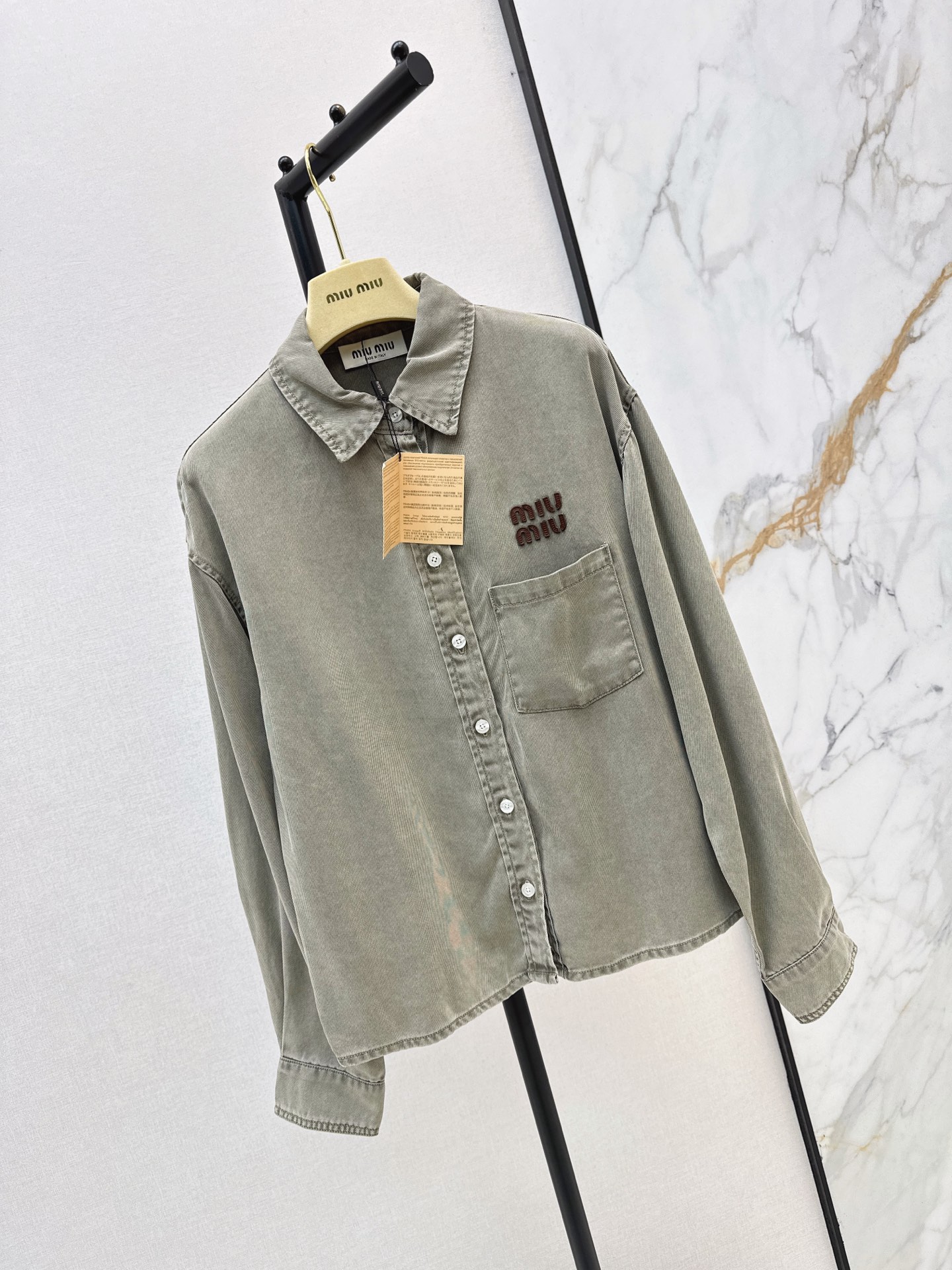 Miu 26fw denim shirt