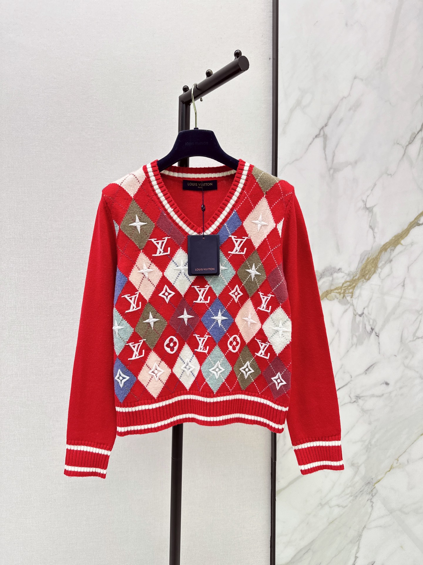 Loui 26fw jacquard knit sweater