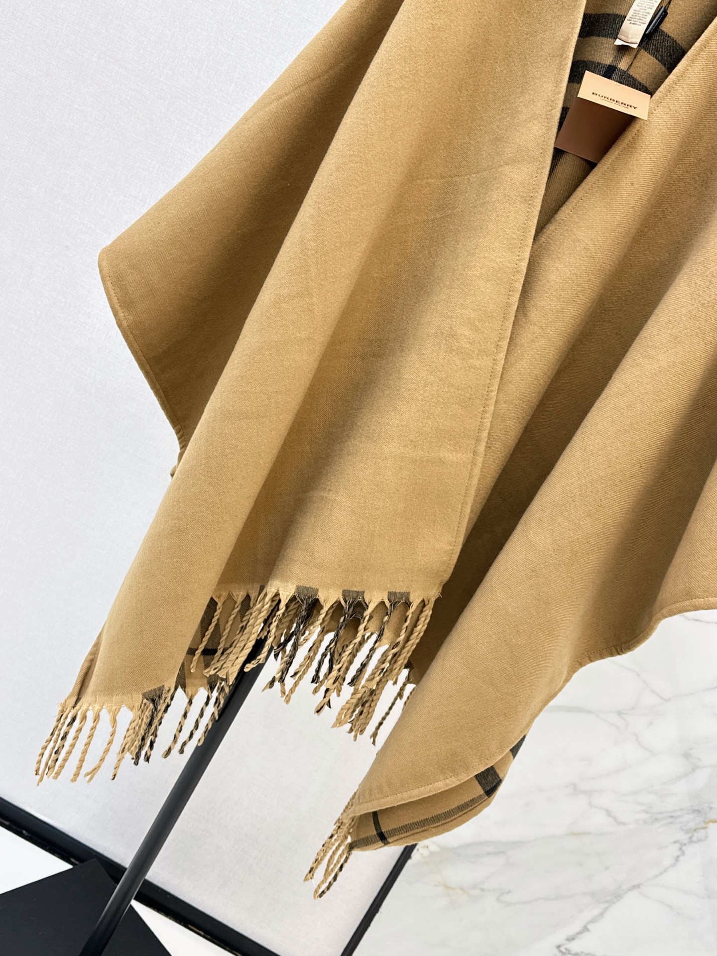 BUR 26fw cashmere shwals cape