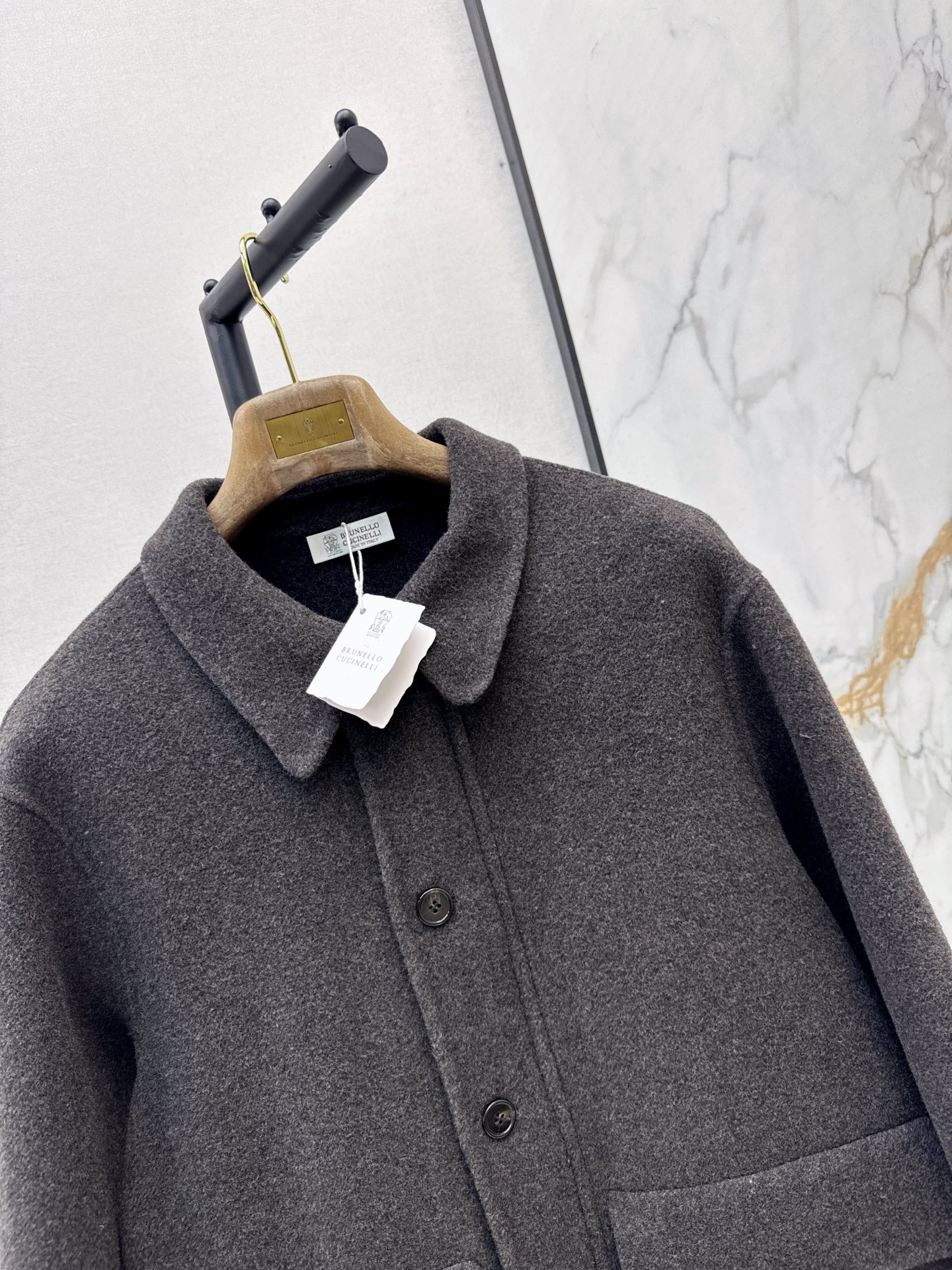 Brun 26fw woolen collared jacket