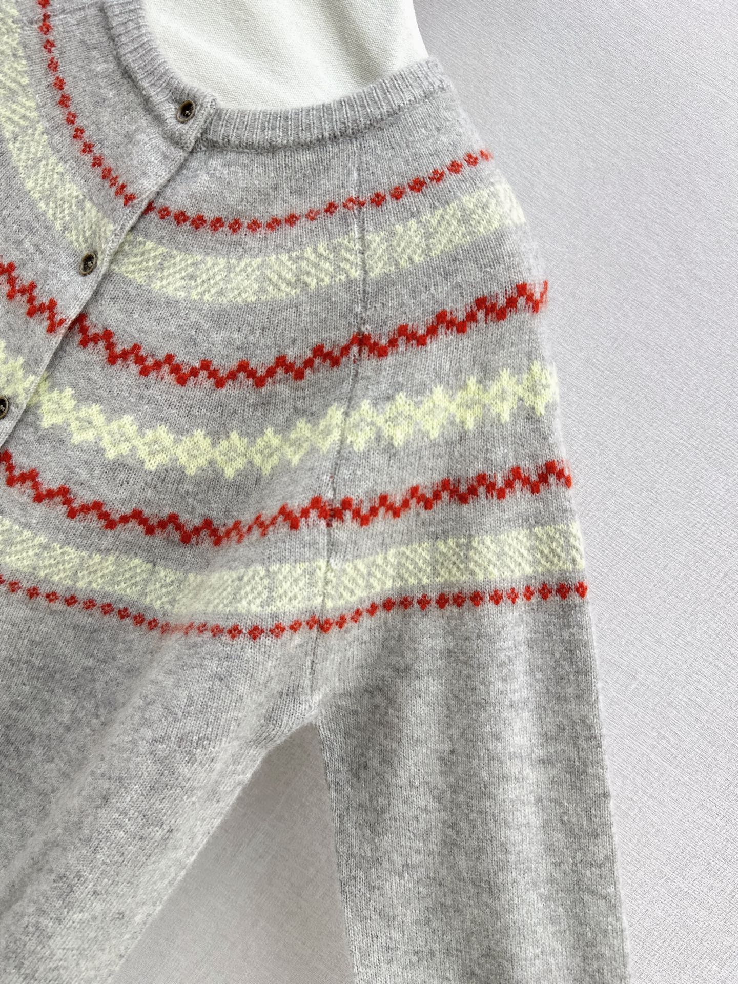 Max 26fw fair isle knit cardigan