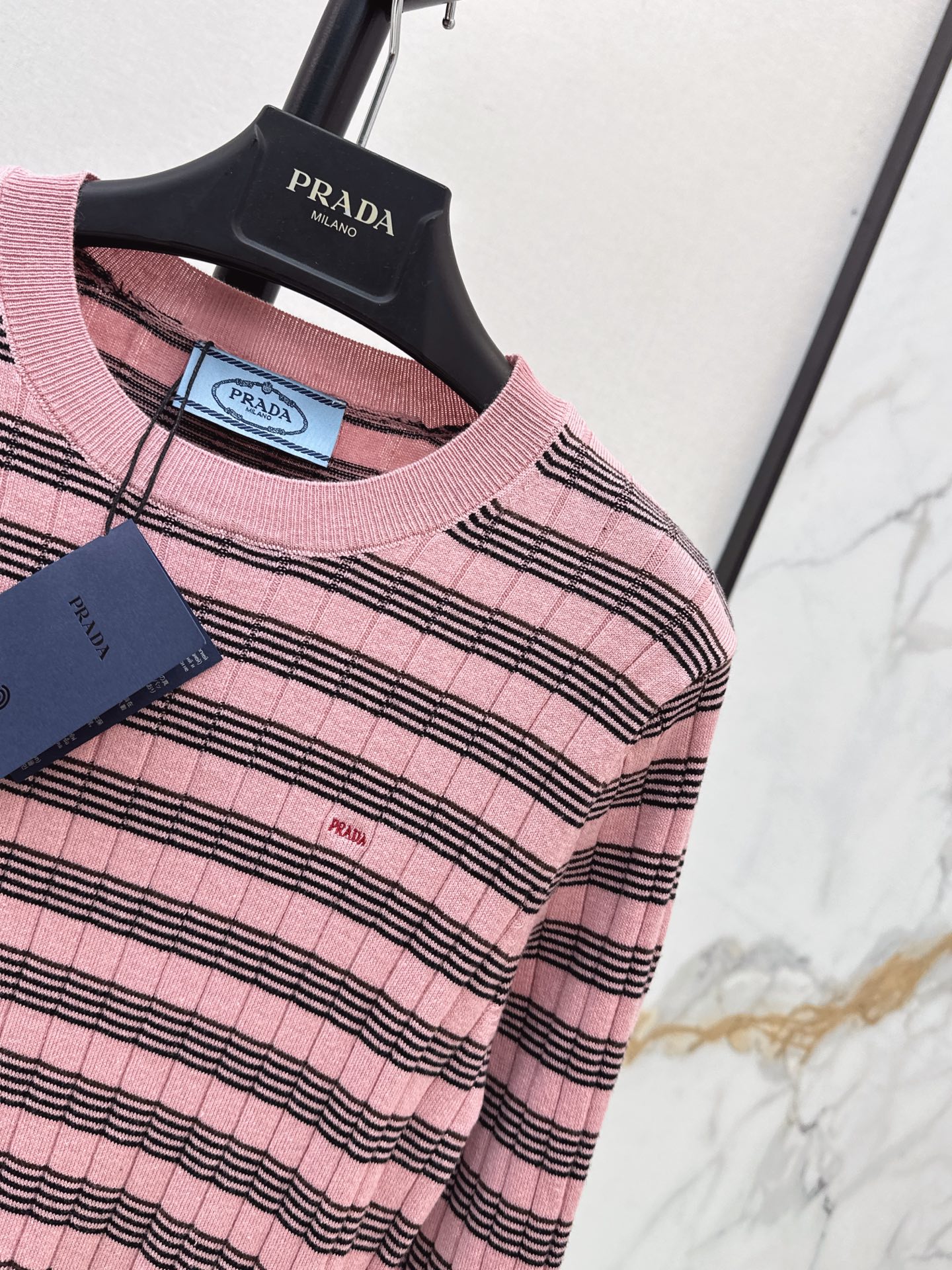 Pra 26fw stripe knitwear