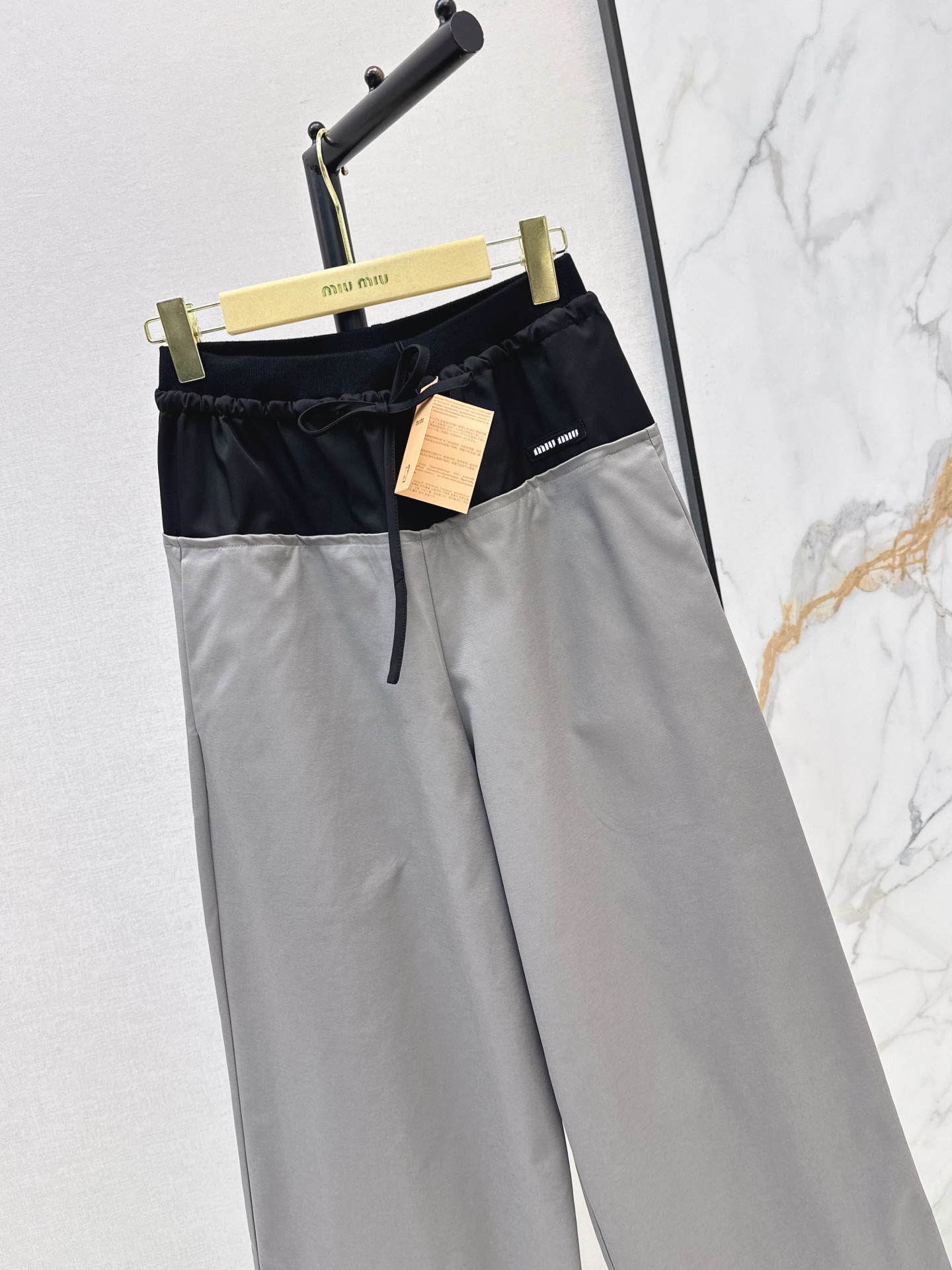 Miu 26fw contract wide-leg pants