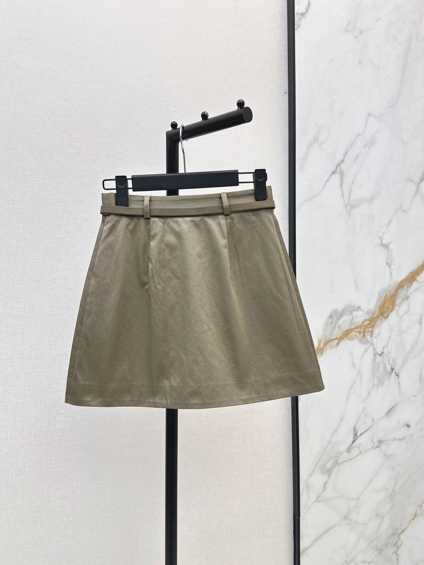 Pra 26fw zipper mini skirt