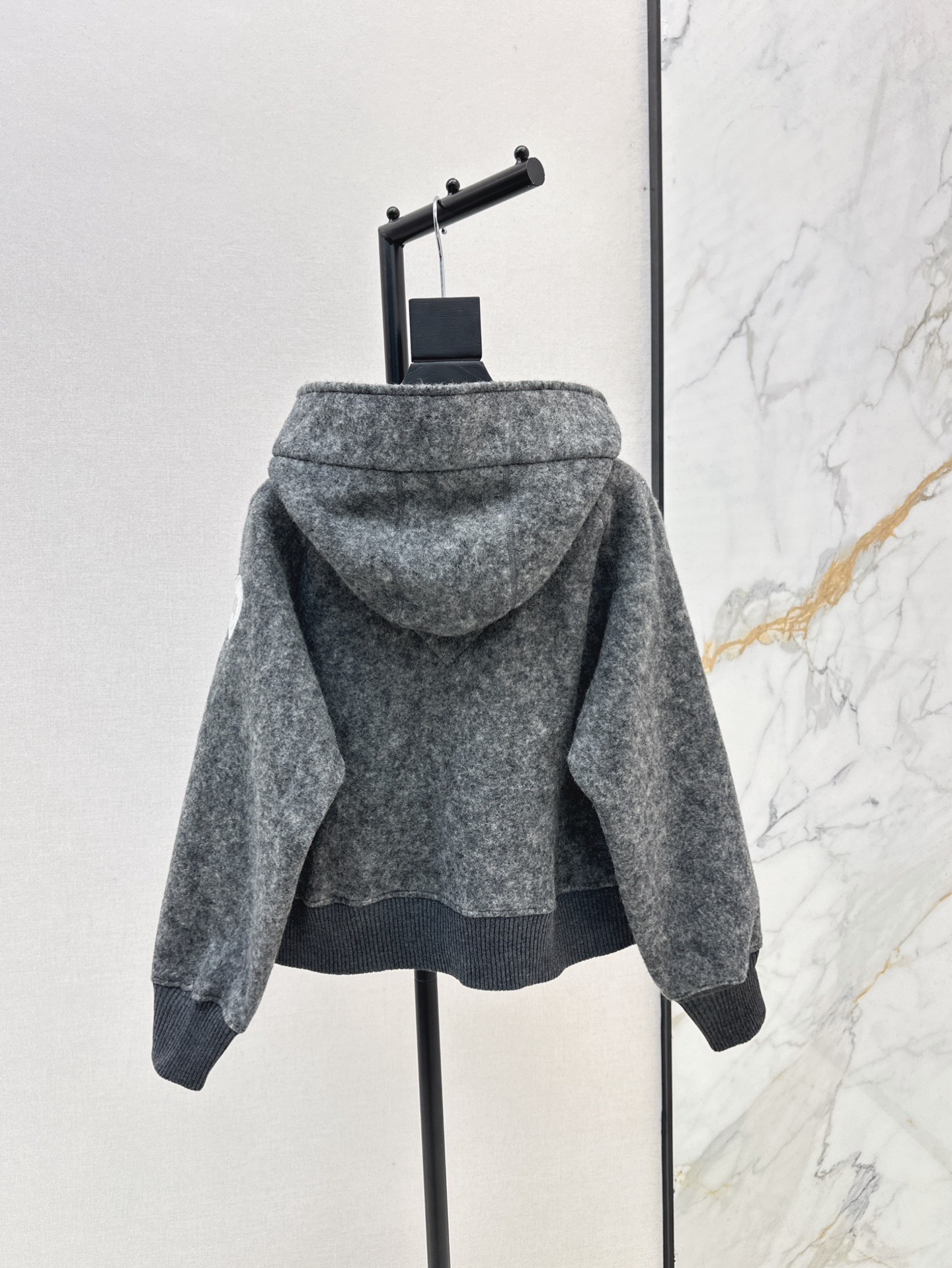Can 26ss wool hooded jacket