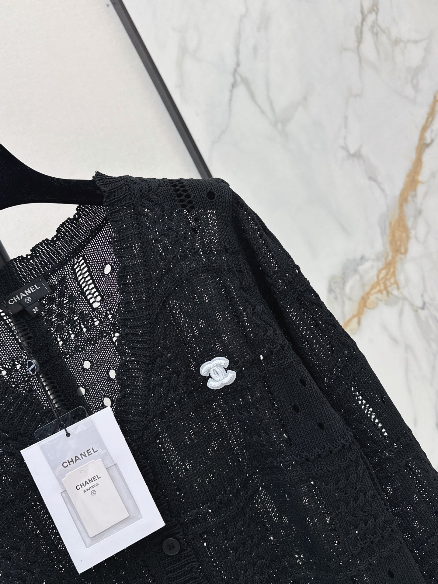 Chan 26fw jacquard knit cardigan
