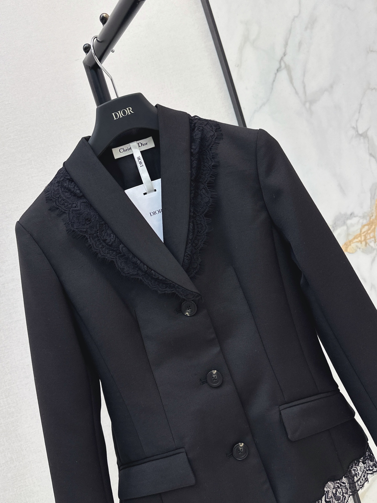 CD 26fw contract lace blazer