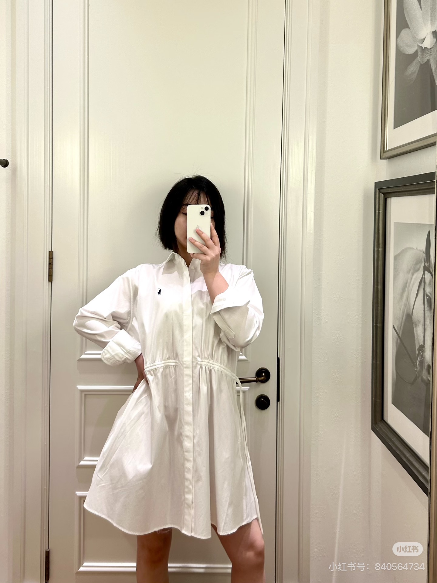 Ralp 26fw drawstring shirt dress