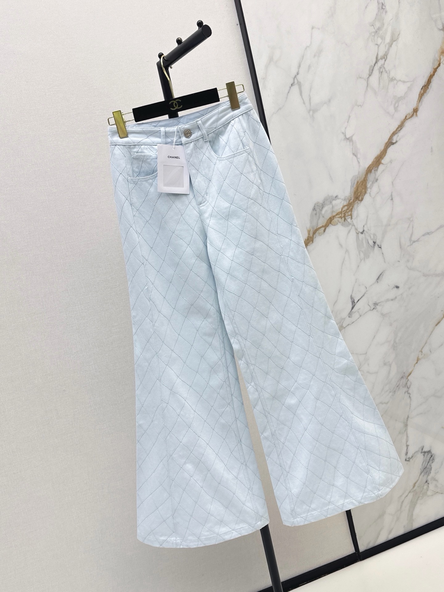 Chan 26fw embroidery jeans