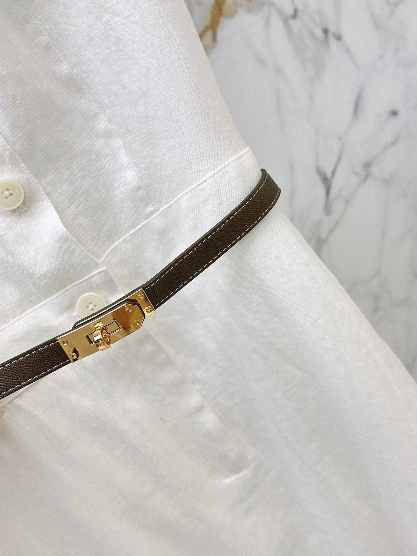 Her 26ss sleeveless linen dress