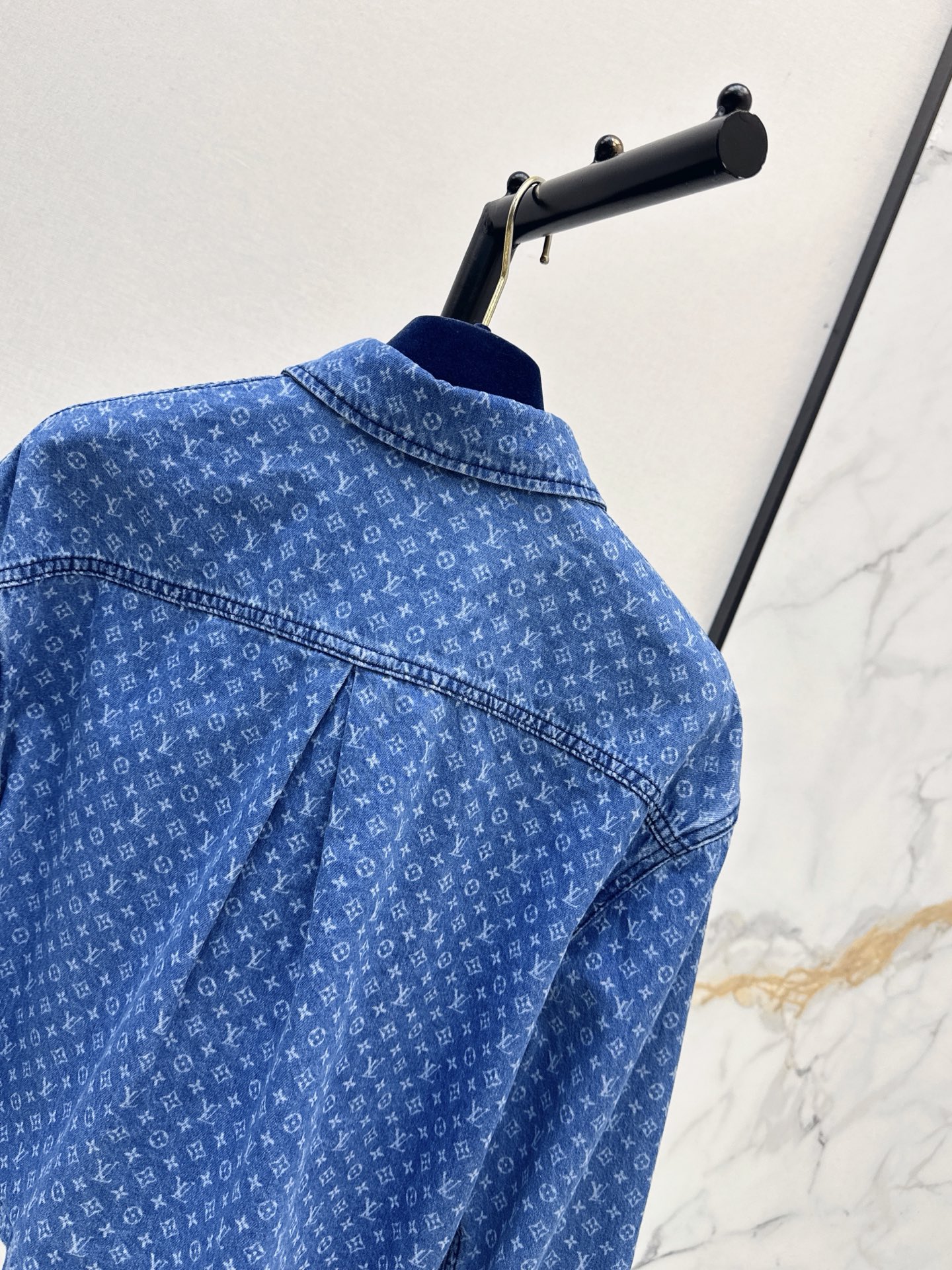 Loui 26ss cropped denim shirt