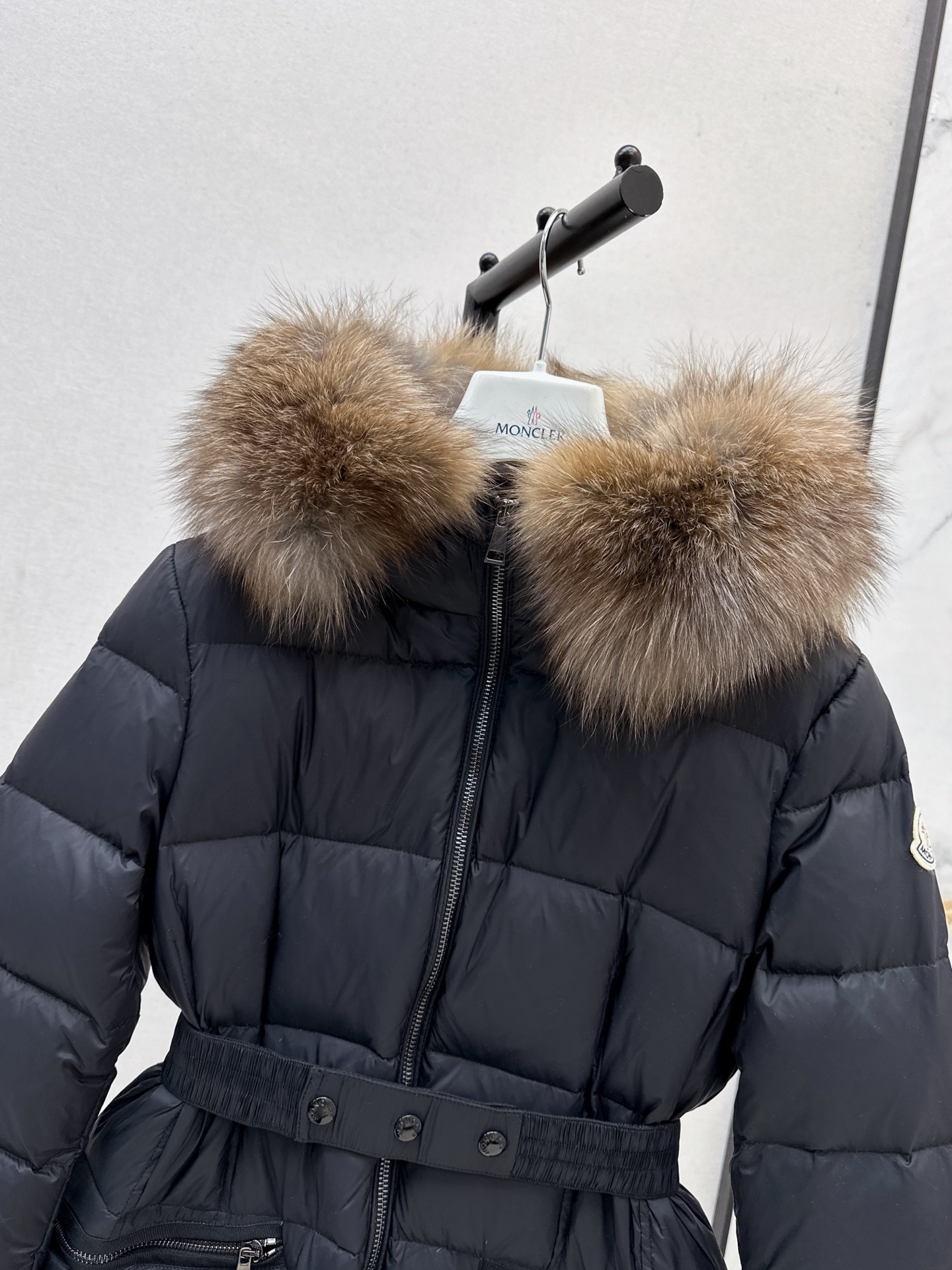 Monc 26fw hooded long down jacket
