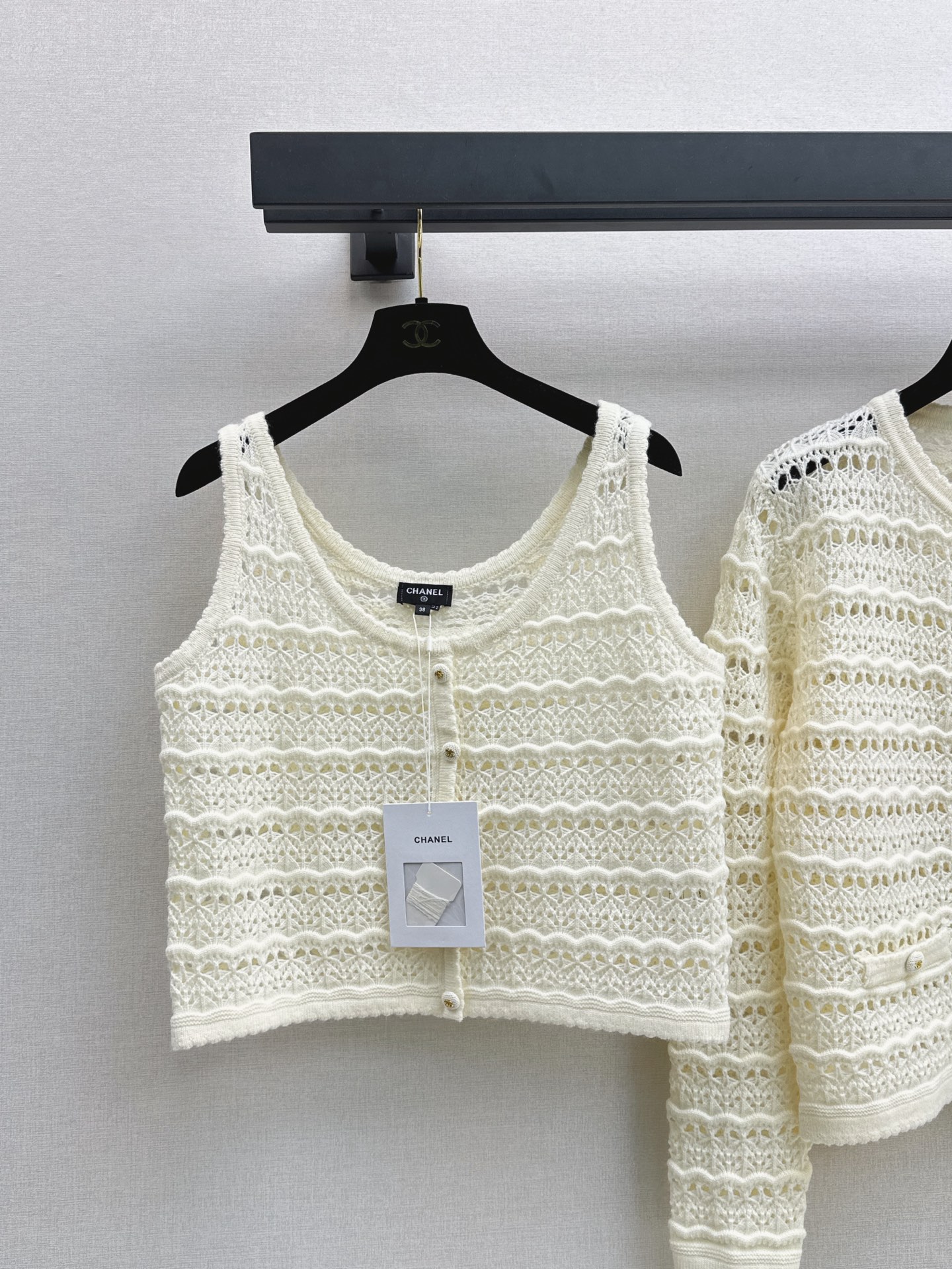 Chan 26fw knit vest cardigan sets