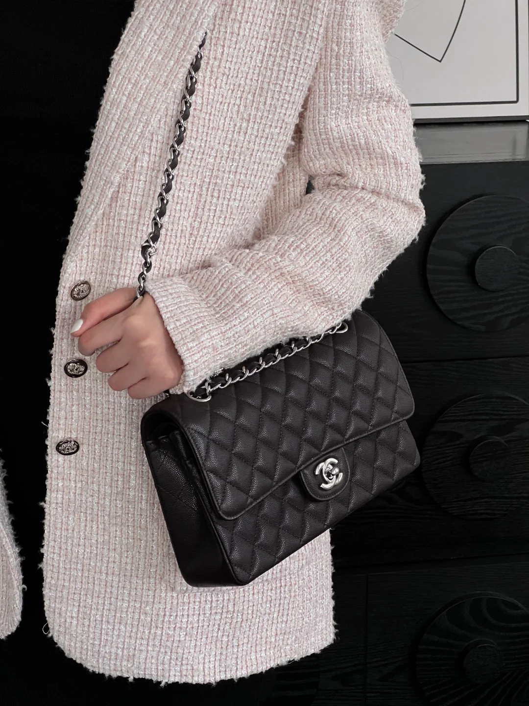 Chan cf25 chain shoulder bag
