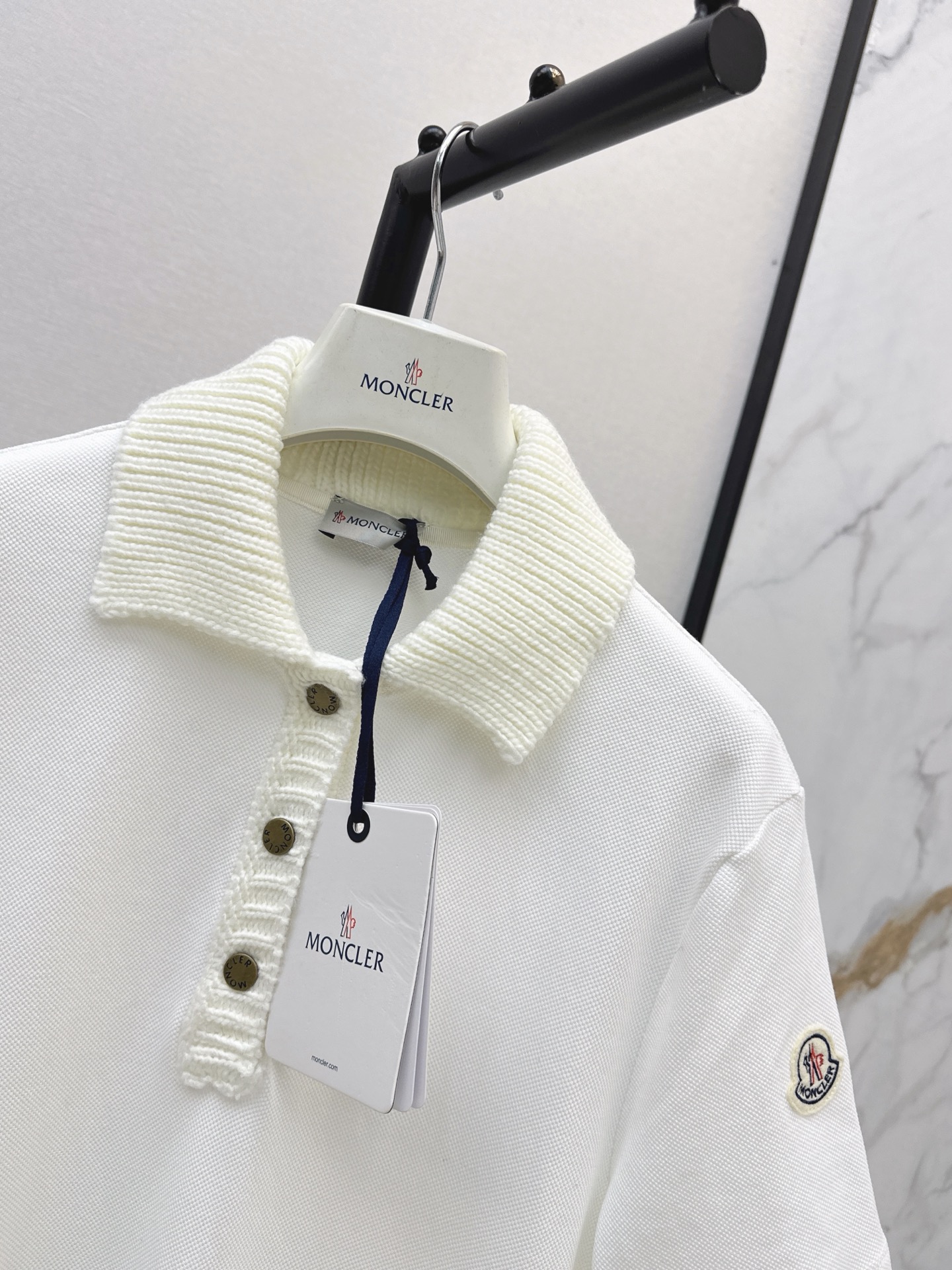 Monc 26ss knit contract polo dress