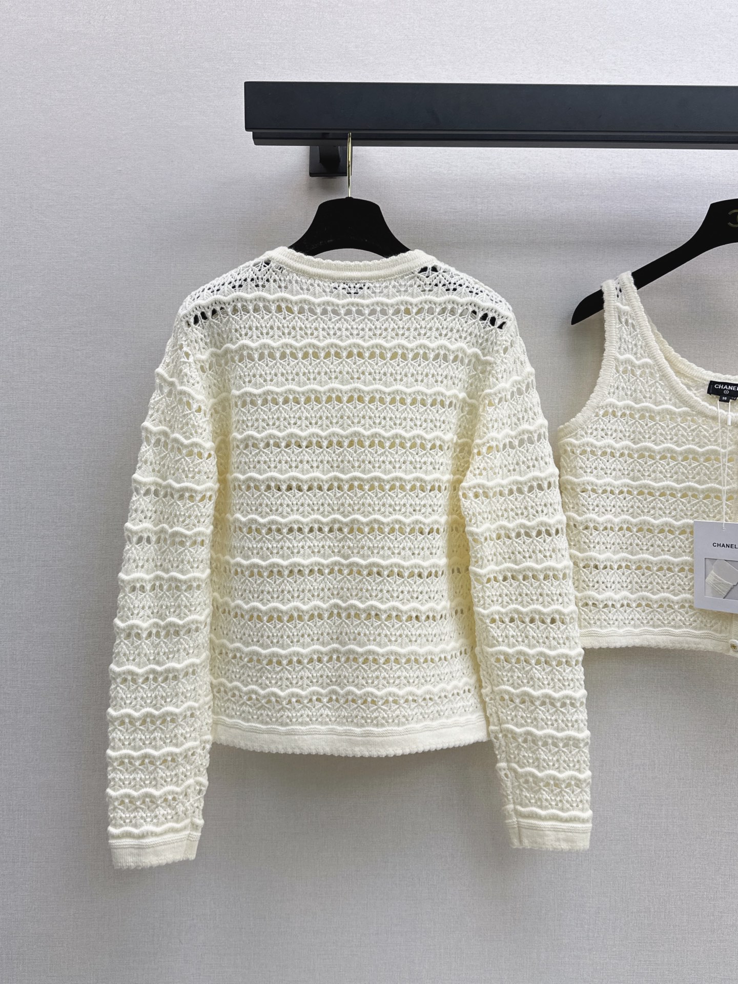 Chan 26fw knit vest cardigan sets