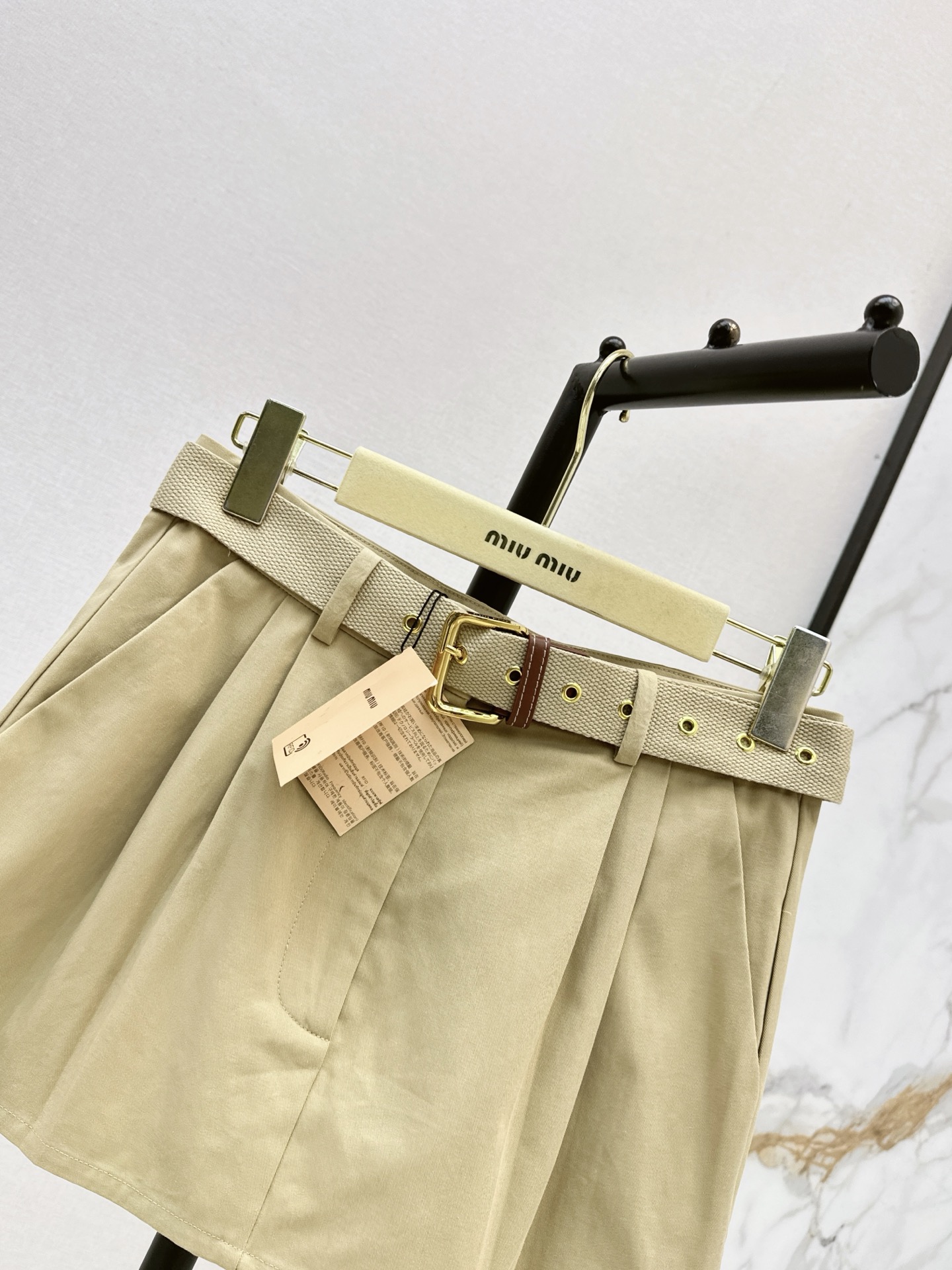 Miu 26fw belted skirt