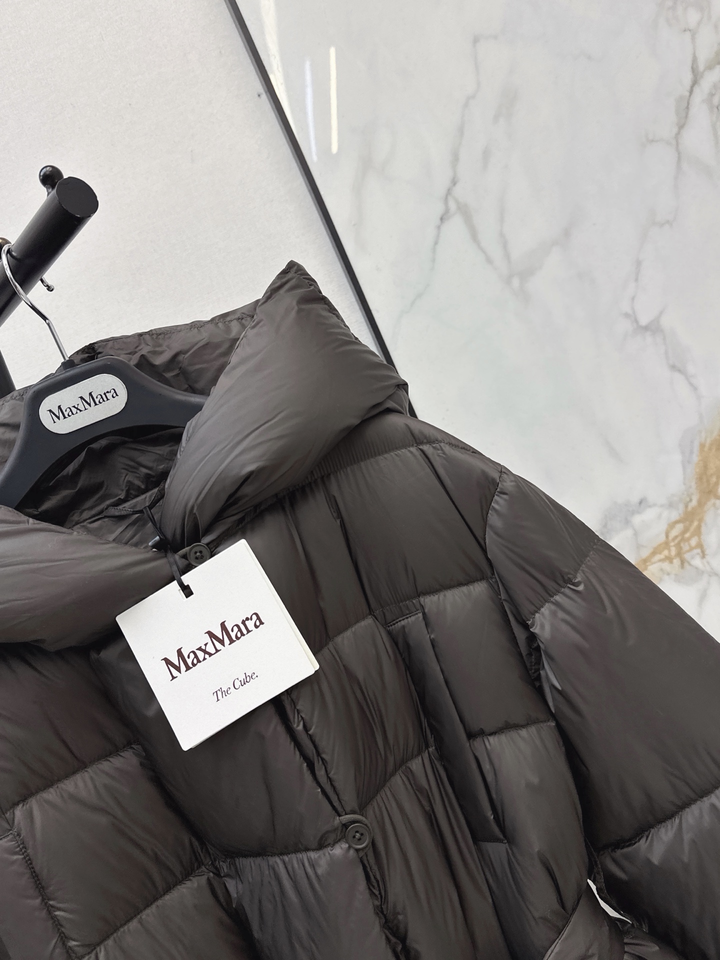 Max 26fw long hooded down jacket