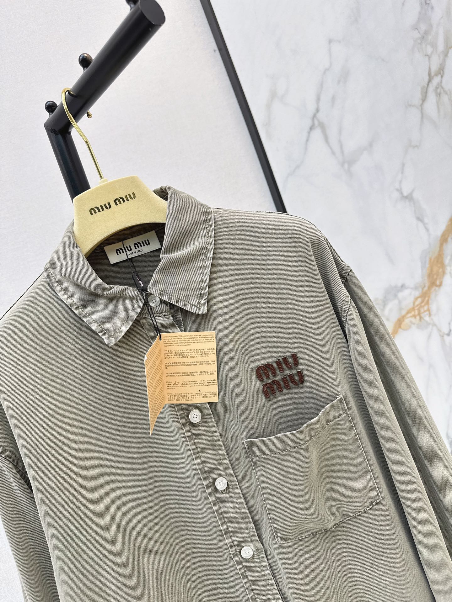 Miu 26fw denim shirt