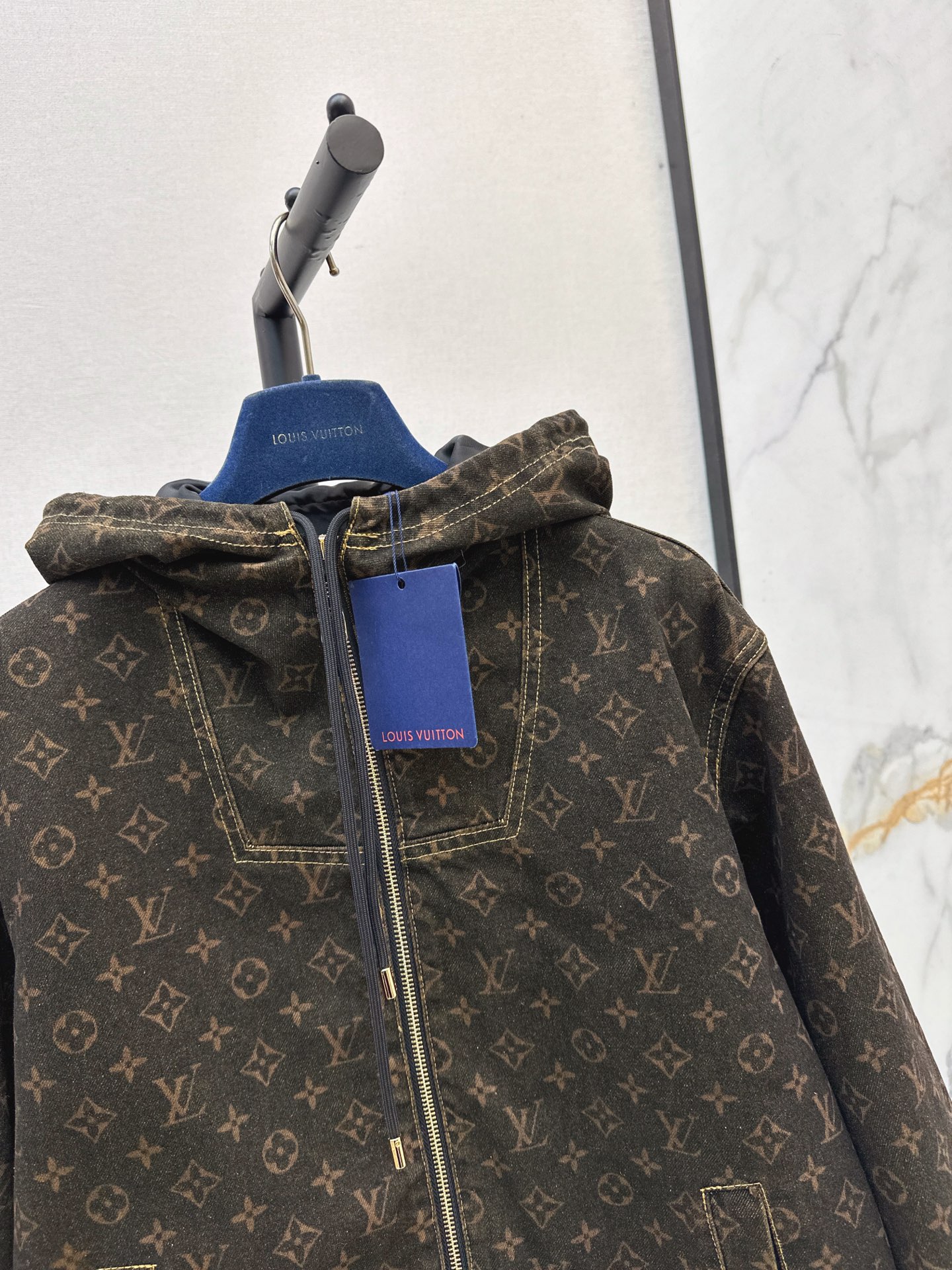 Loui 26fw hooded denim jacket
