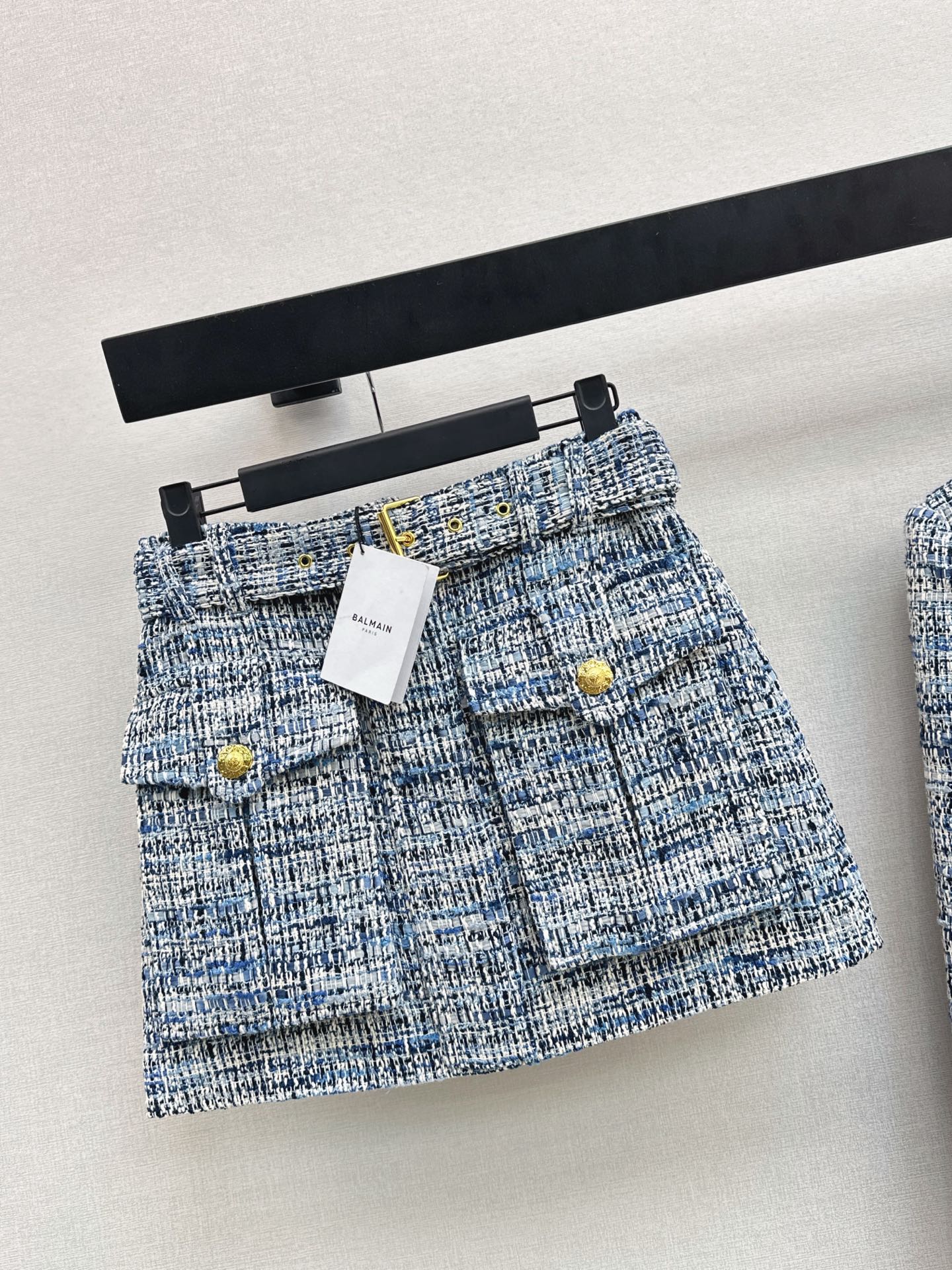 Bal 26fw woven skirt