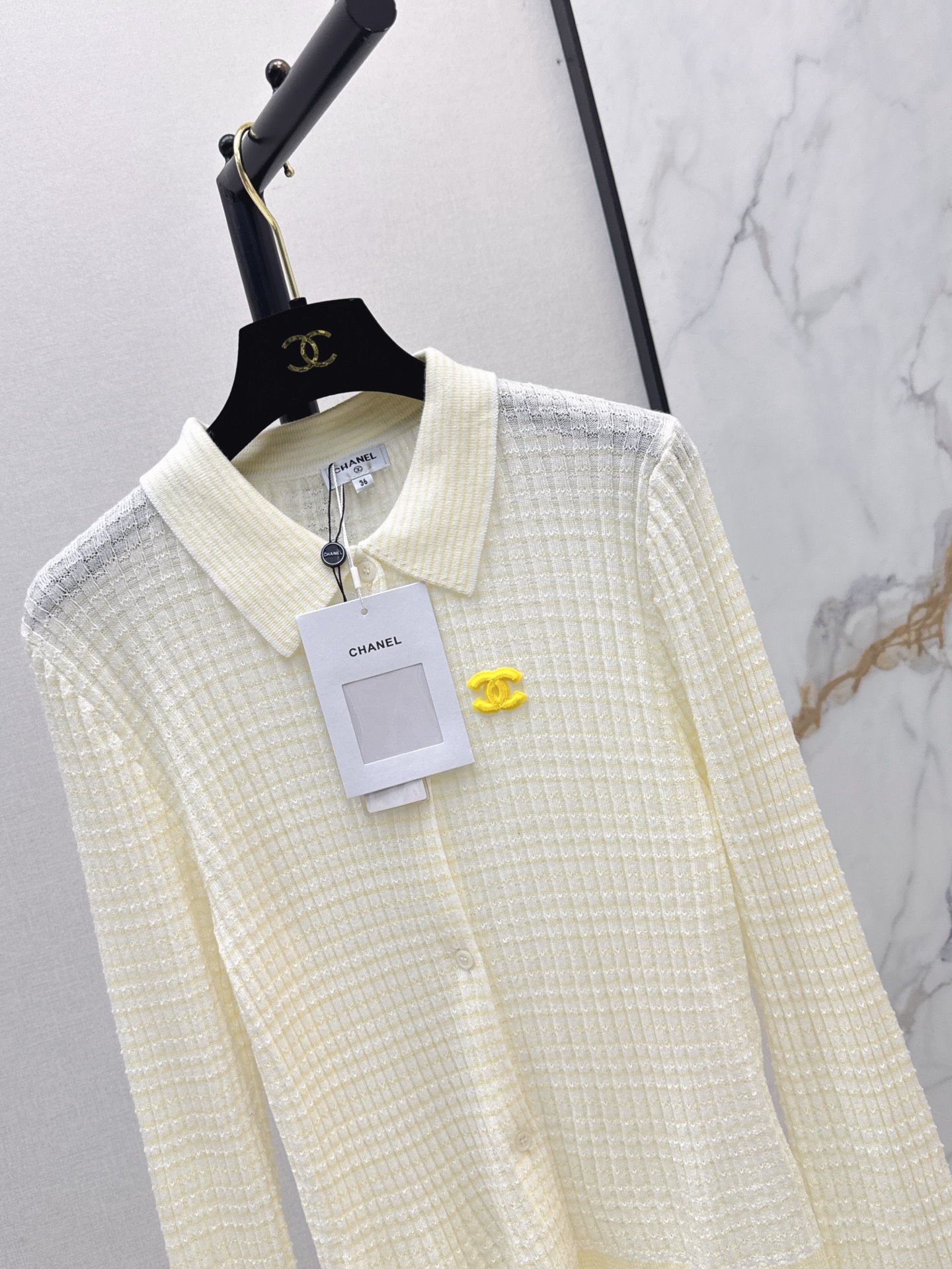 Chan 26fw embroidery knitwear