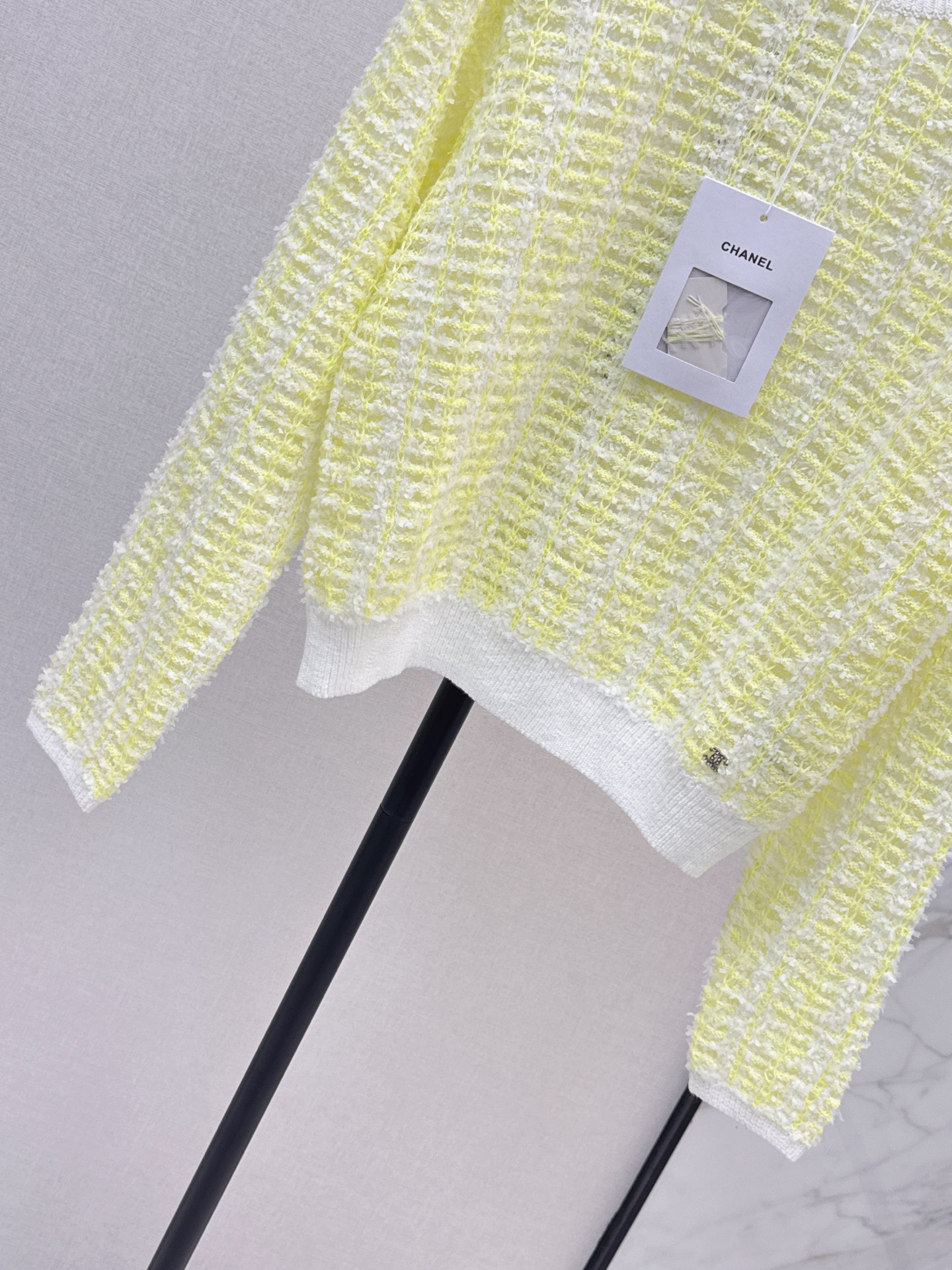 Chan 26fw hollow knit top