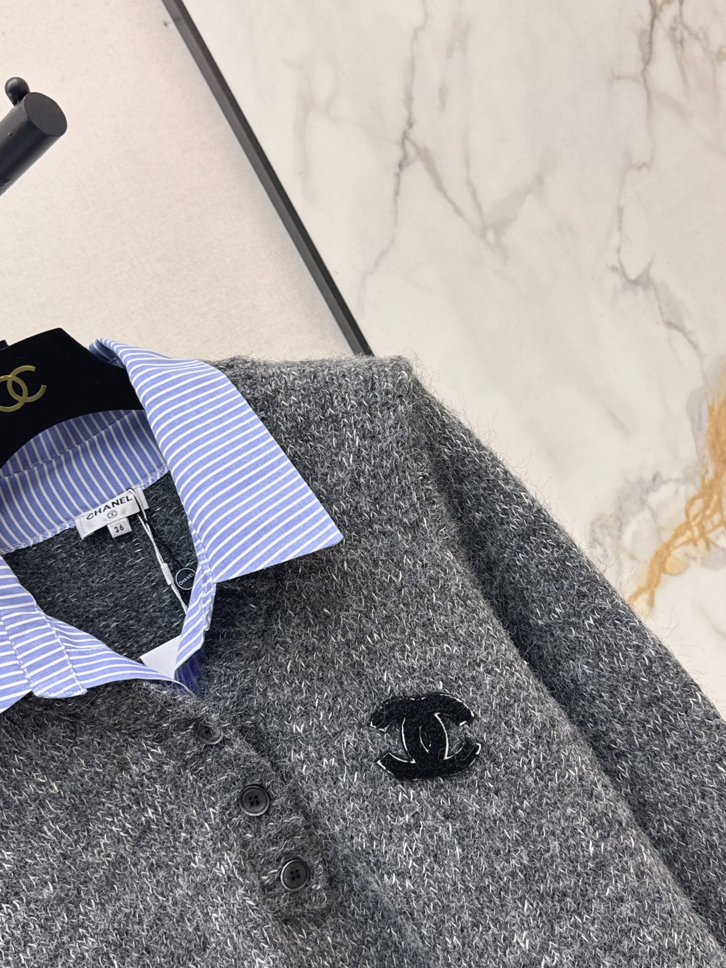 Chan 26fw 2in1 sweater
